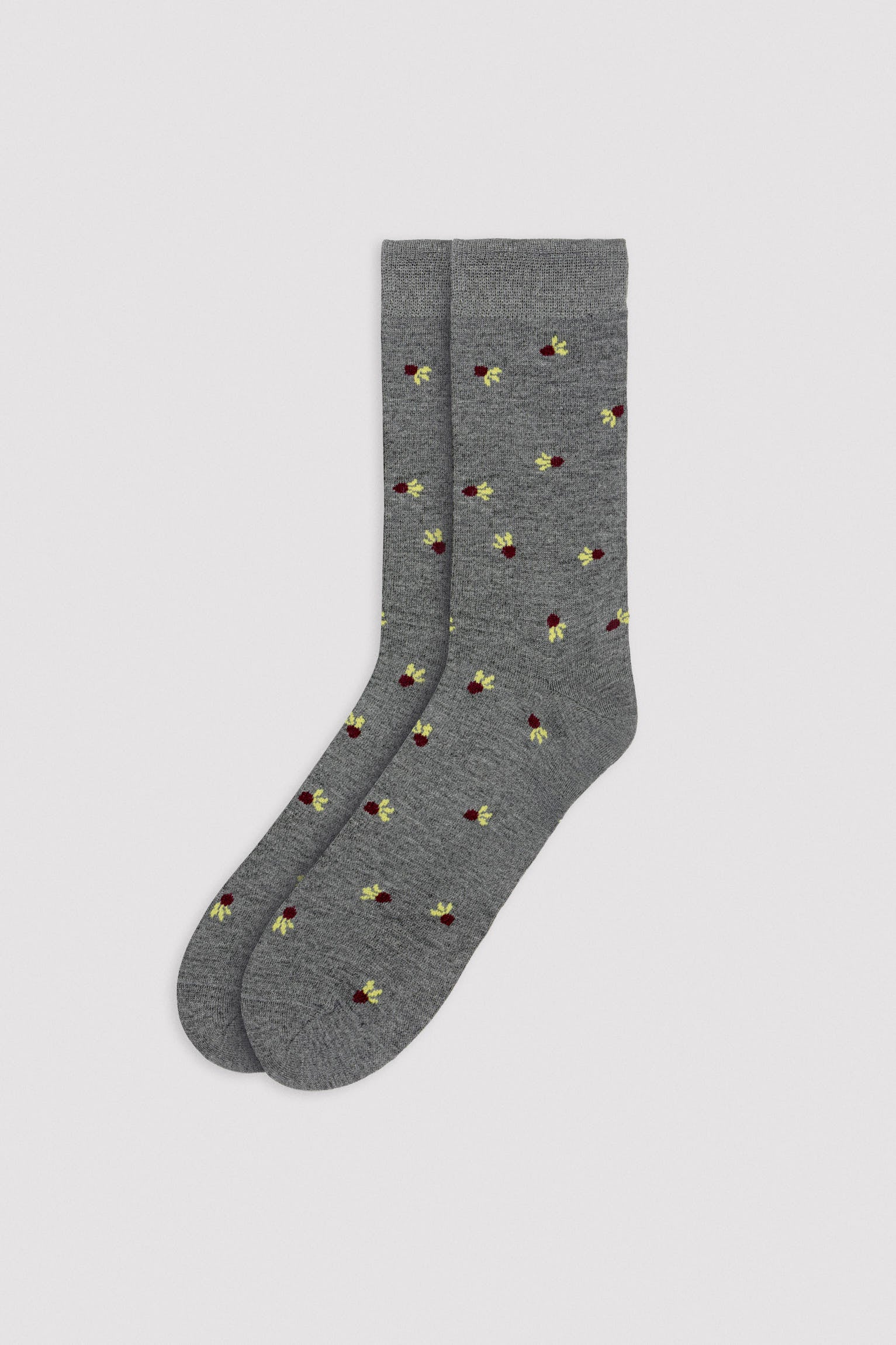 Pack of 3 fruit print knee-high socks