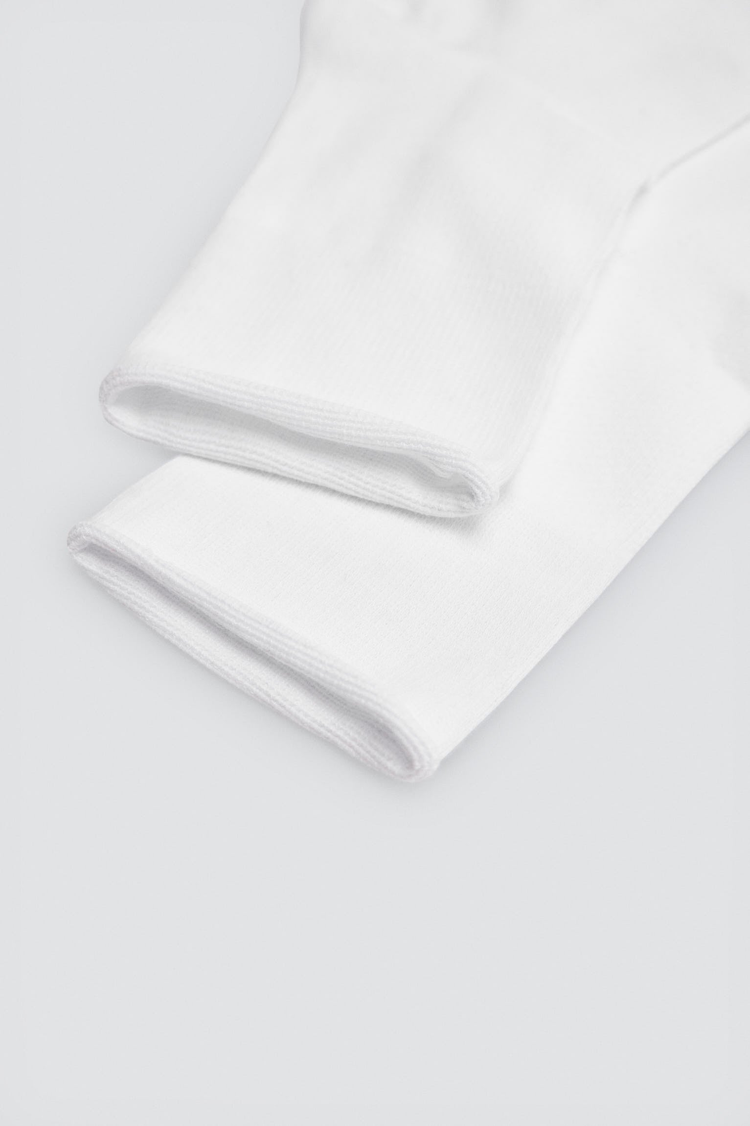 Pack of 3 basic plain white knee-high socks