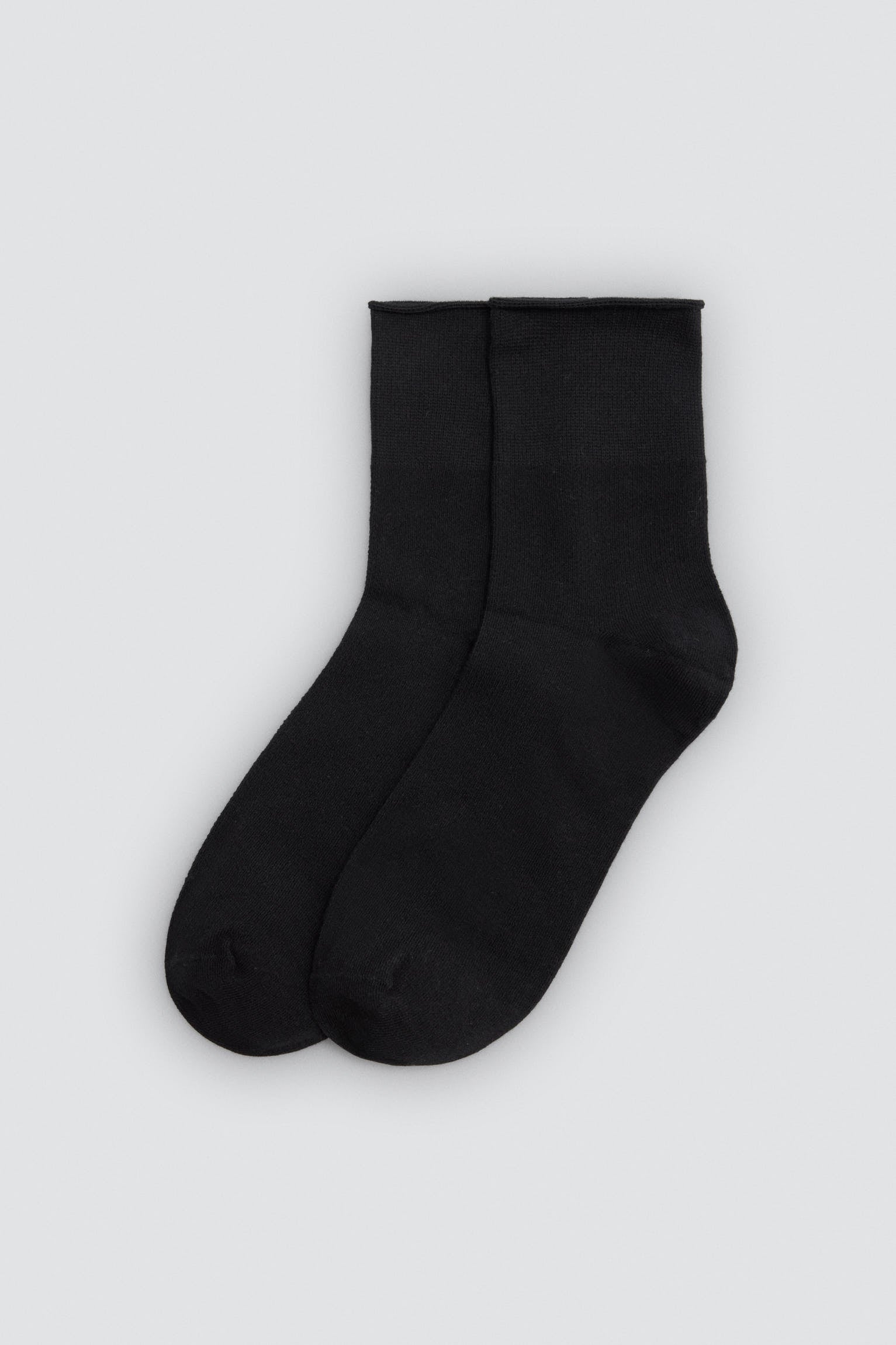 Pack of 3 basic plain black knee-high socks