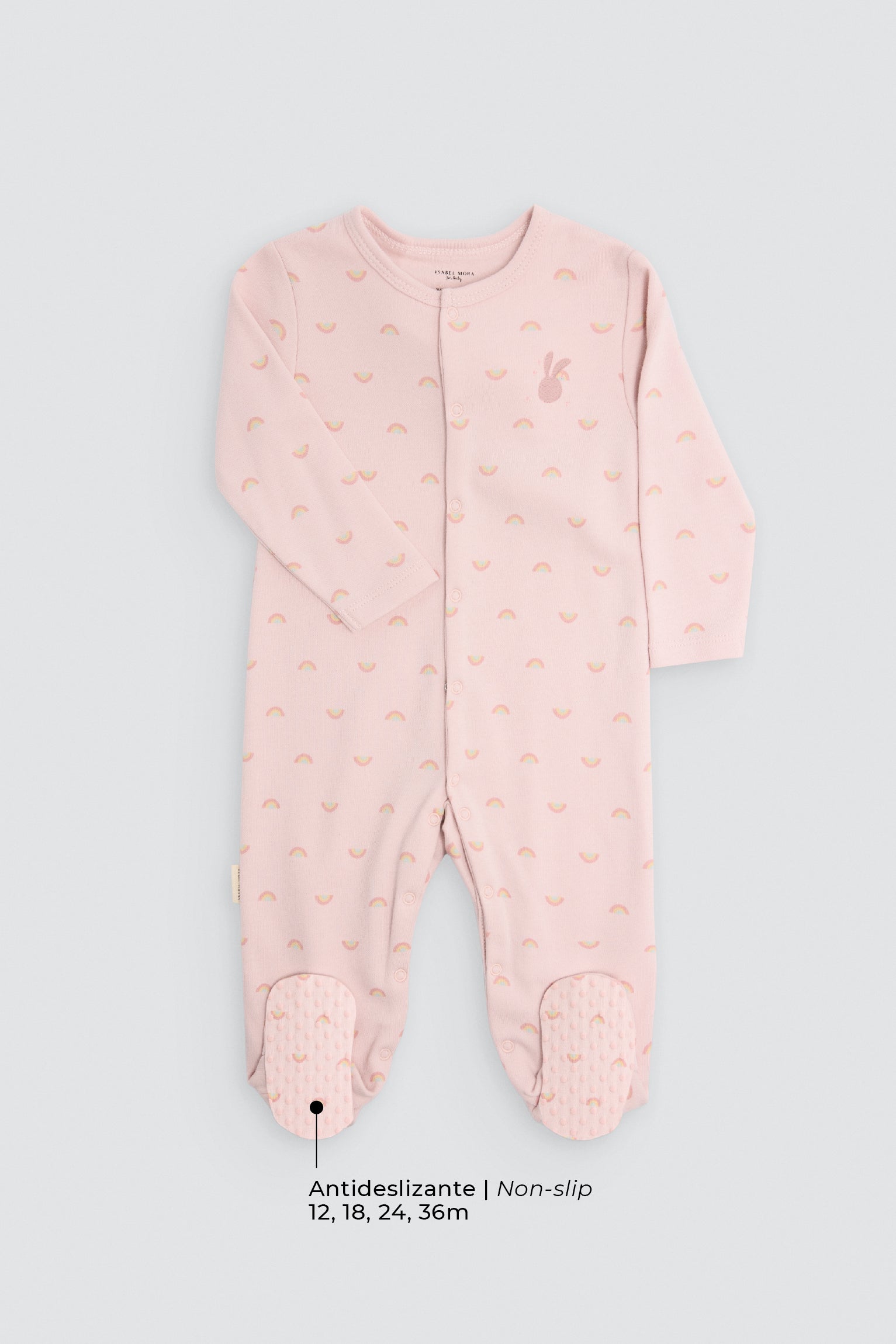 Baby long-sleeve velvet sleepsuit with dinosaur print