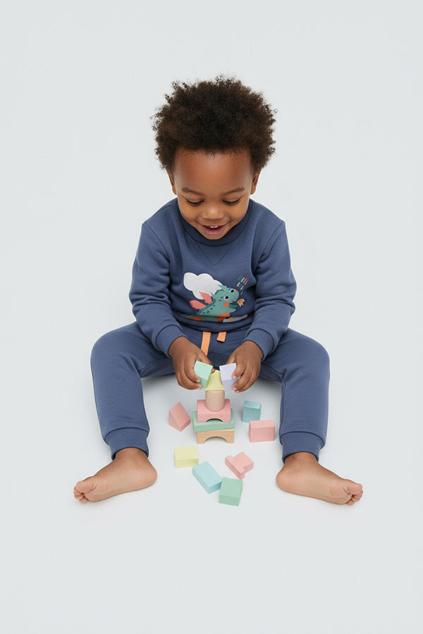 Dragon Tale baby sweatshirt and jogger set
