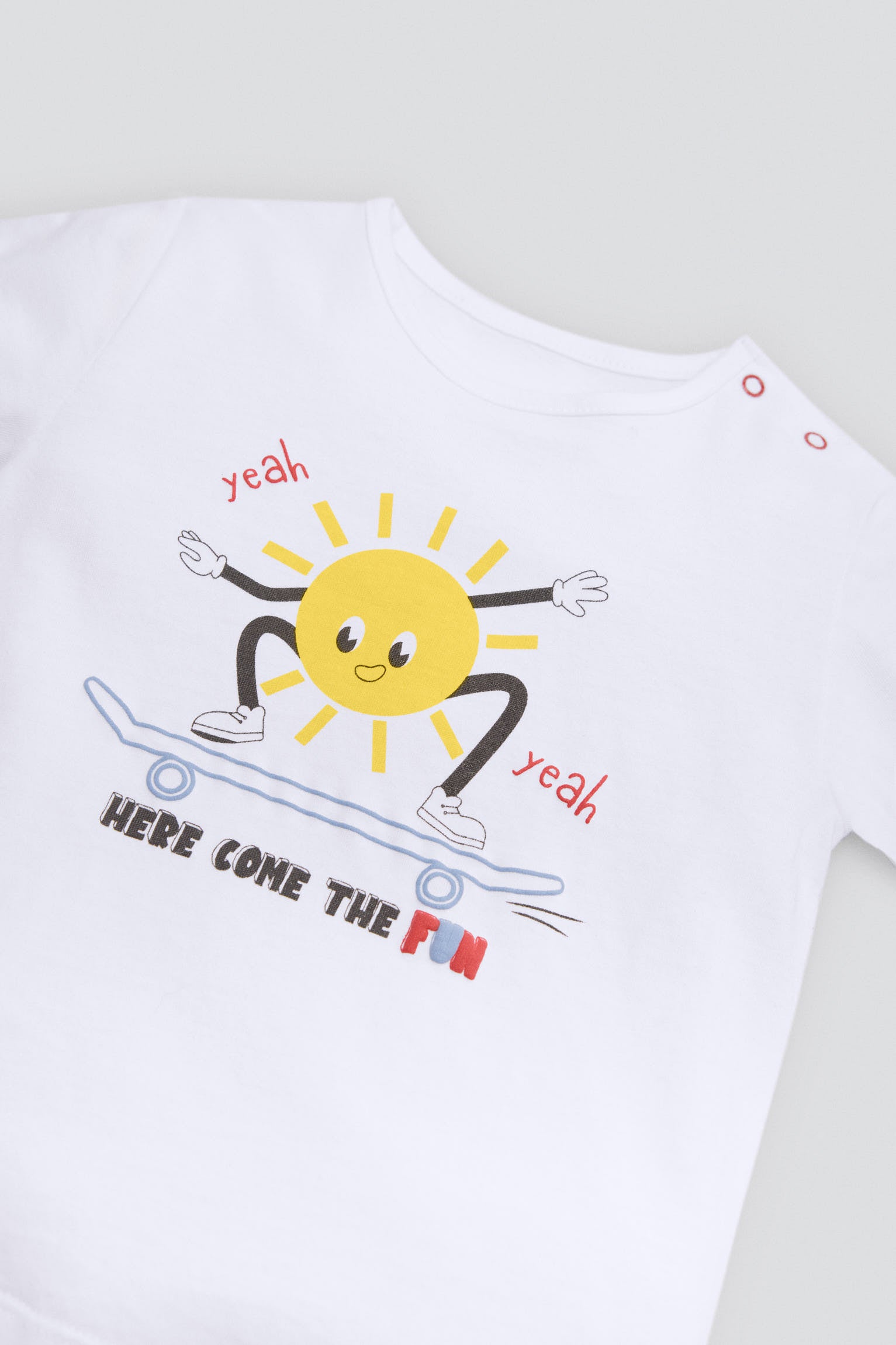 Conjunto bebé manga corta Here come the fun - Ysabel Mora