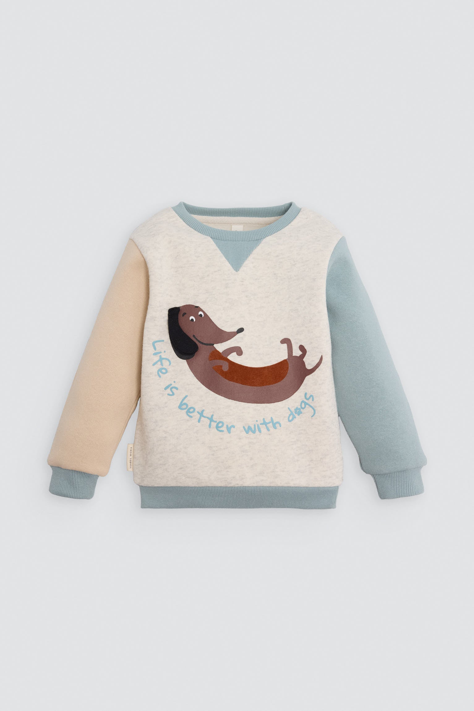 Conjunto chándal bebé estampado Life is better with dogs - Ysabel Mora