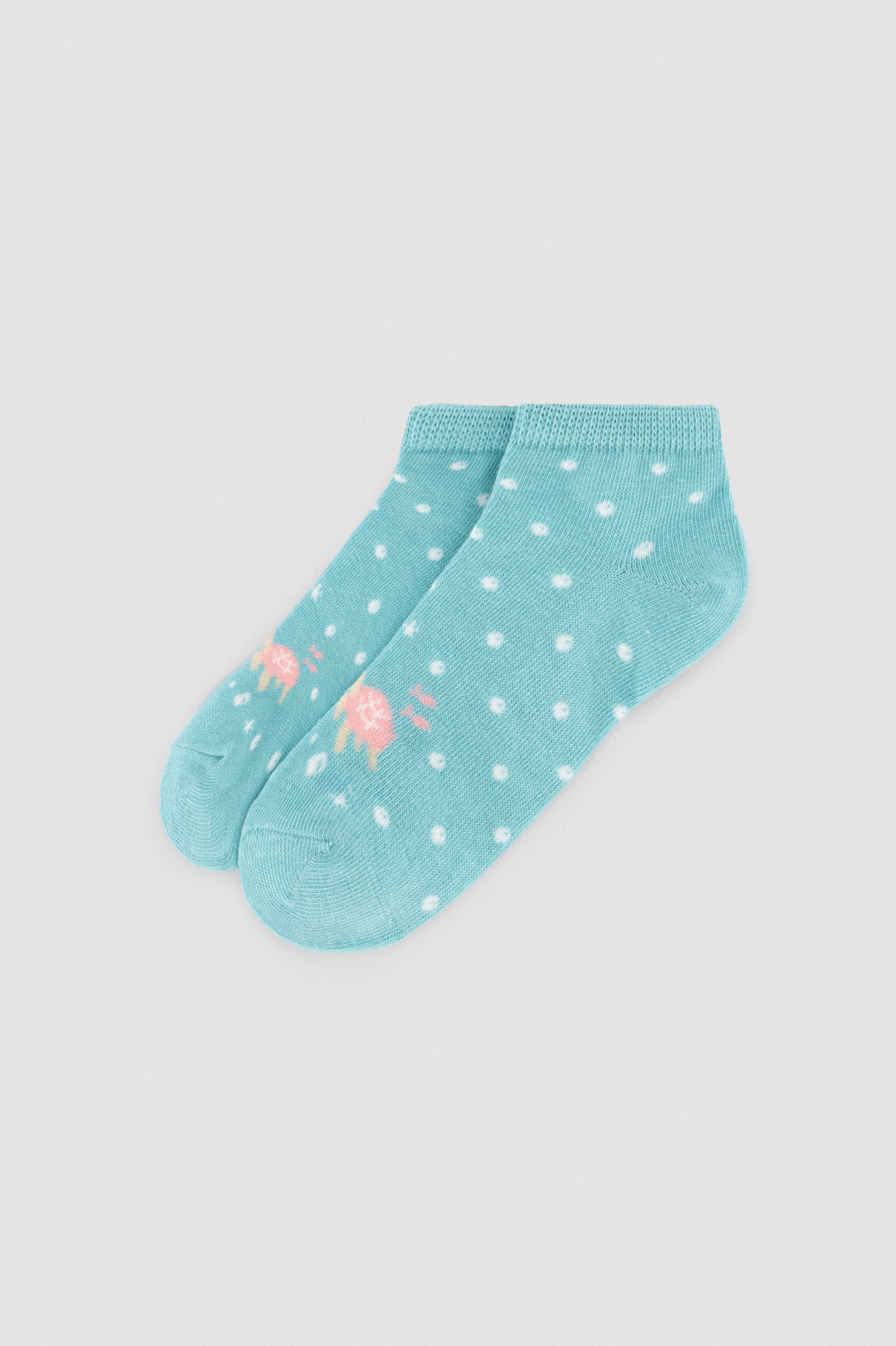 Pack of 3 printed children's ankle socks, Sea