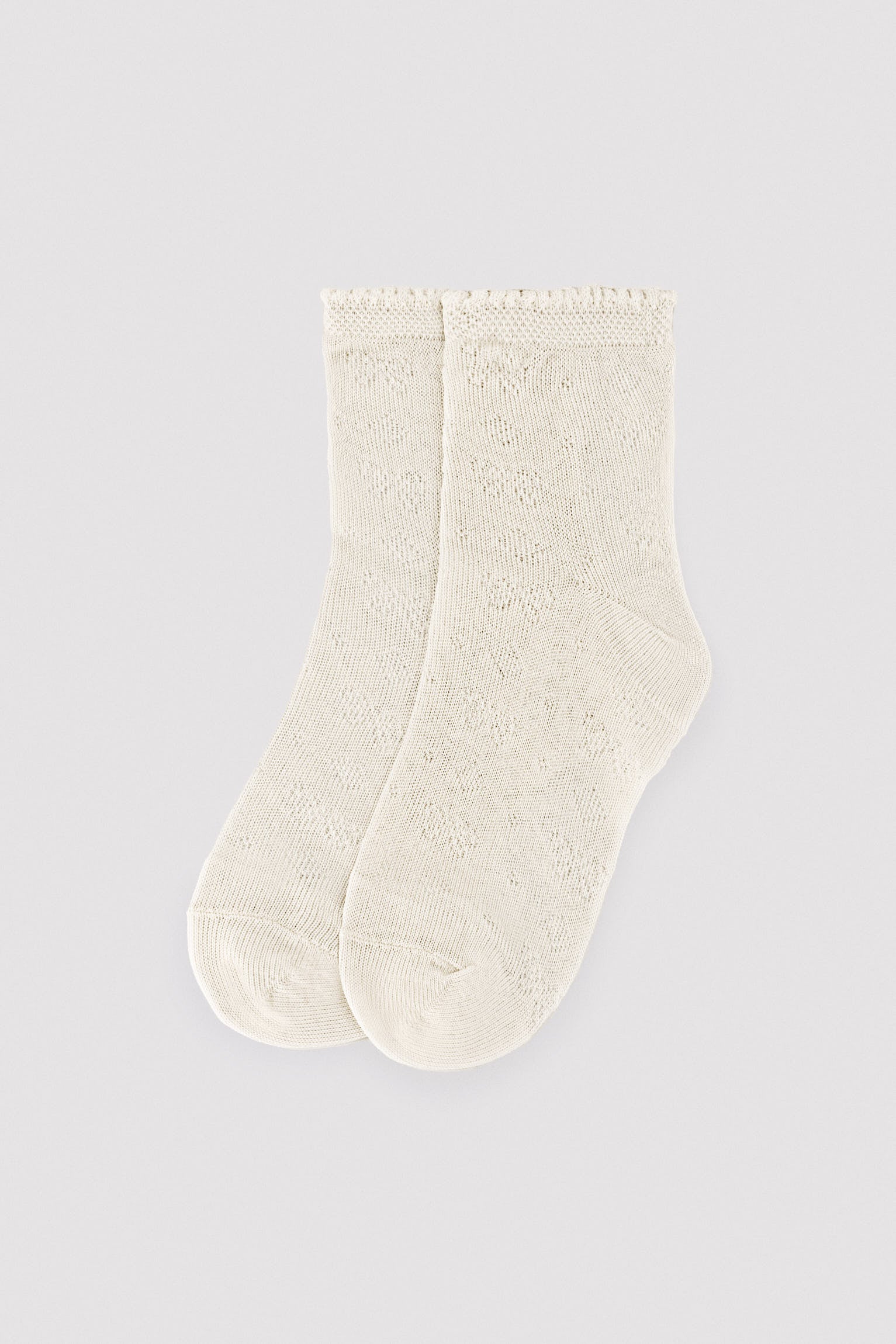 ivory openwork children's socks