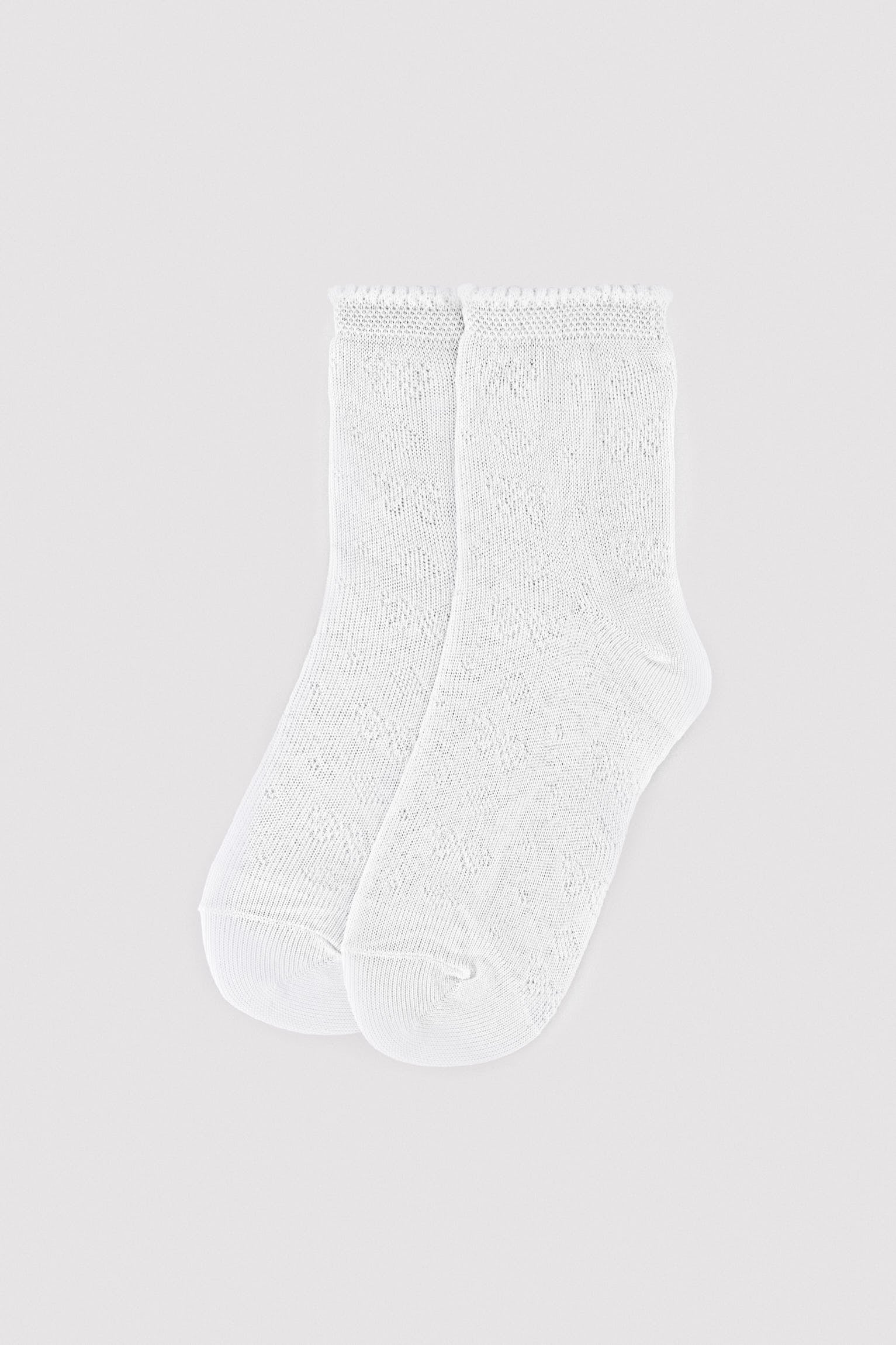 White openwork children's socks