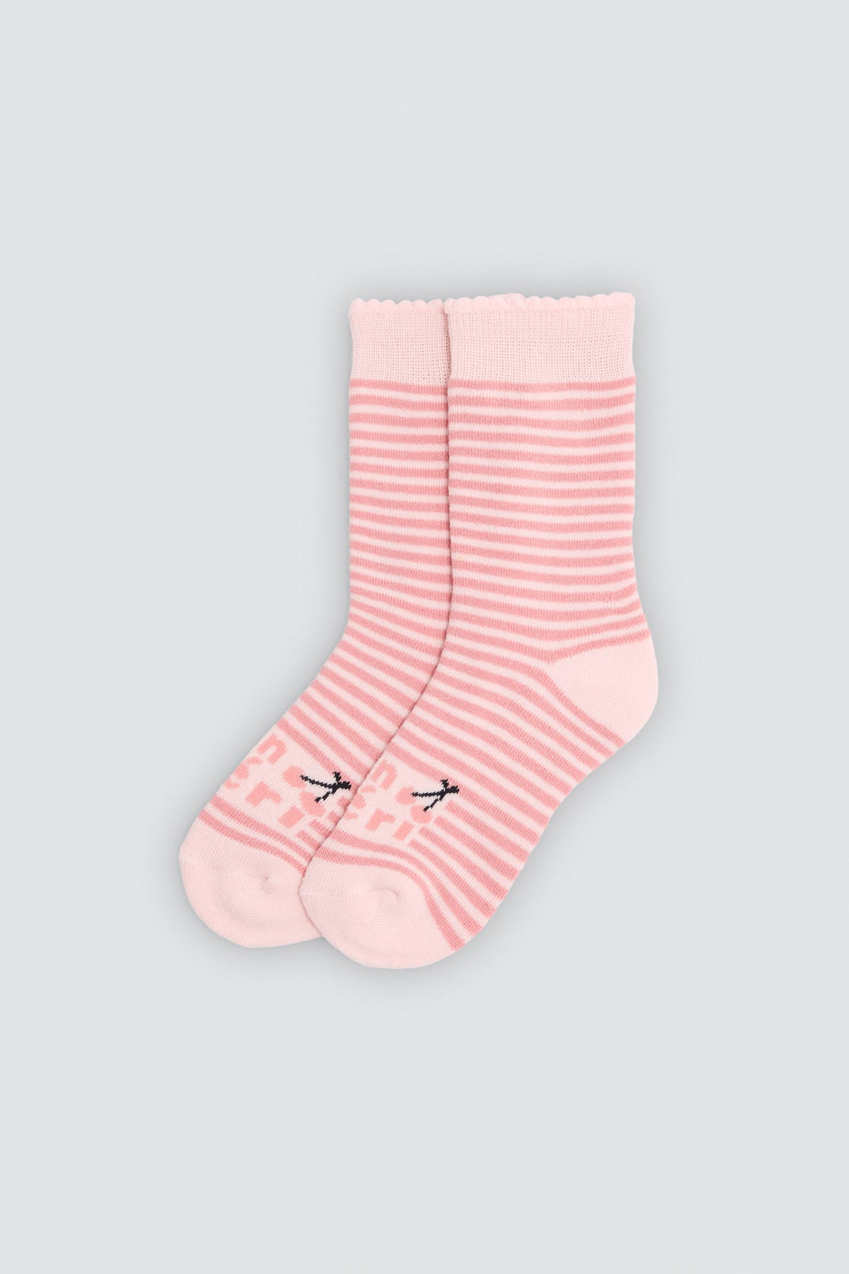 Pack of 3 girls' thermal socks with cherry and heart prints