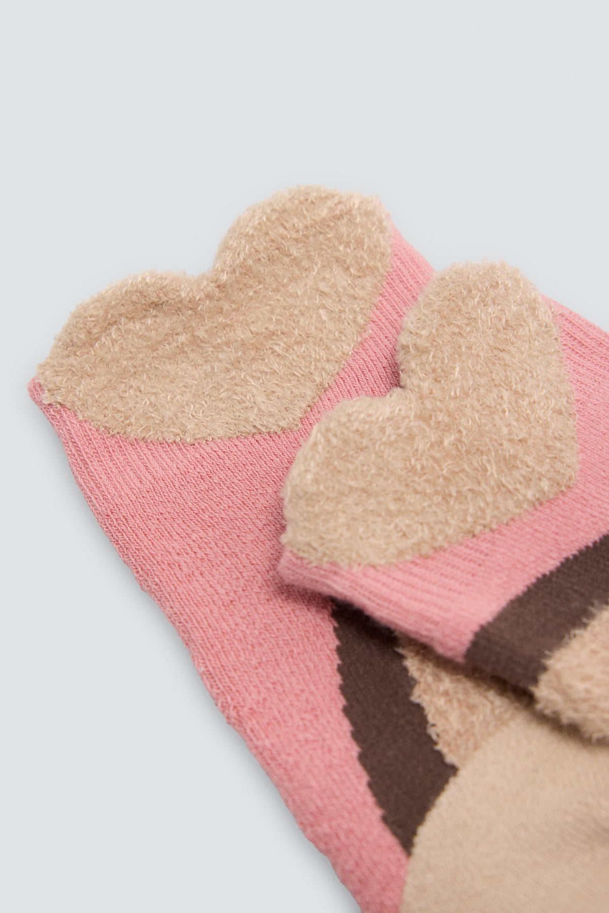 Pack of 3 girls' thermal non-slip socks with unicorn and rainbow prints