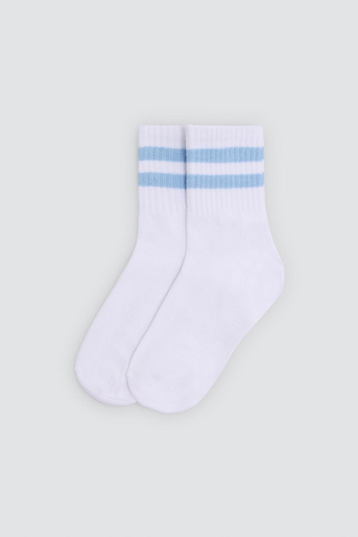 Pack of 6 girls' striped socks