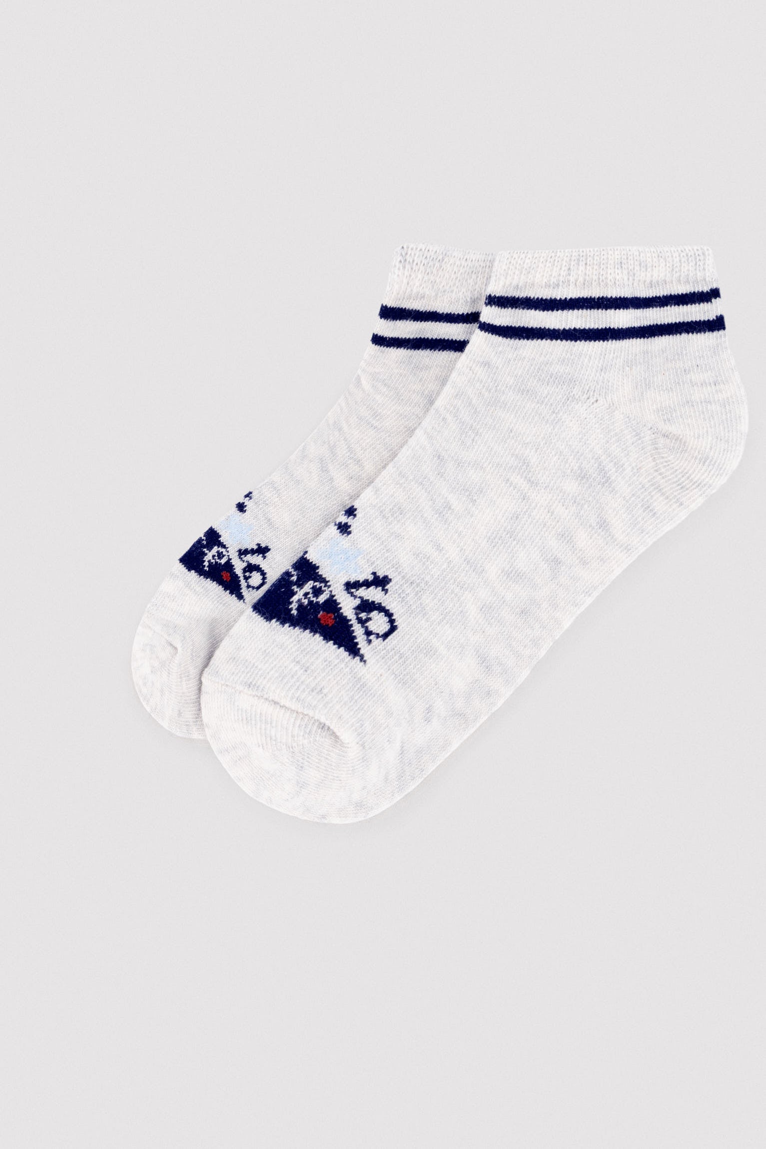 Pack of 3 printed ankle socks for children Learn to be sure