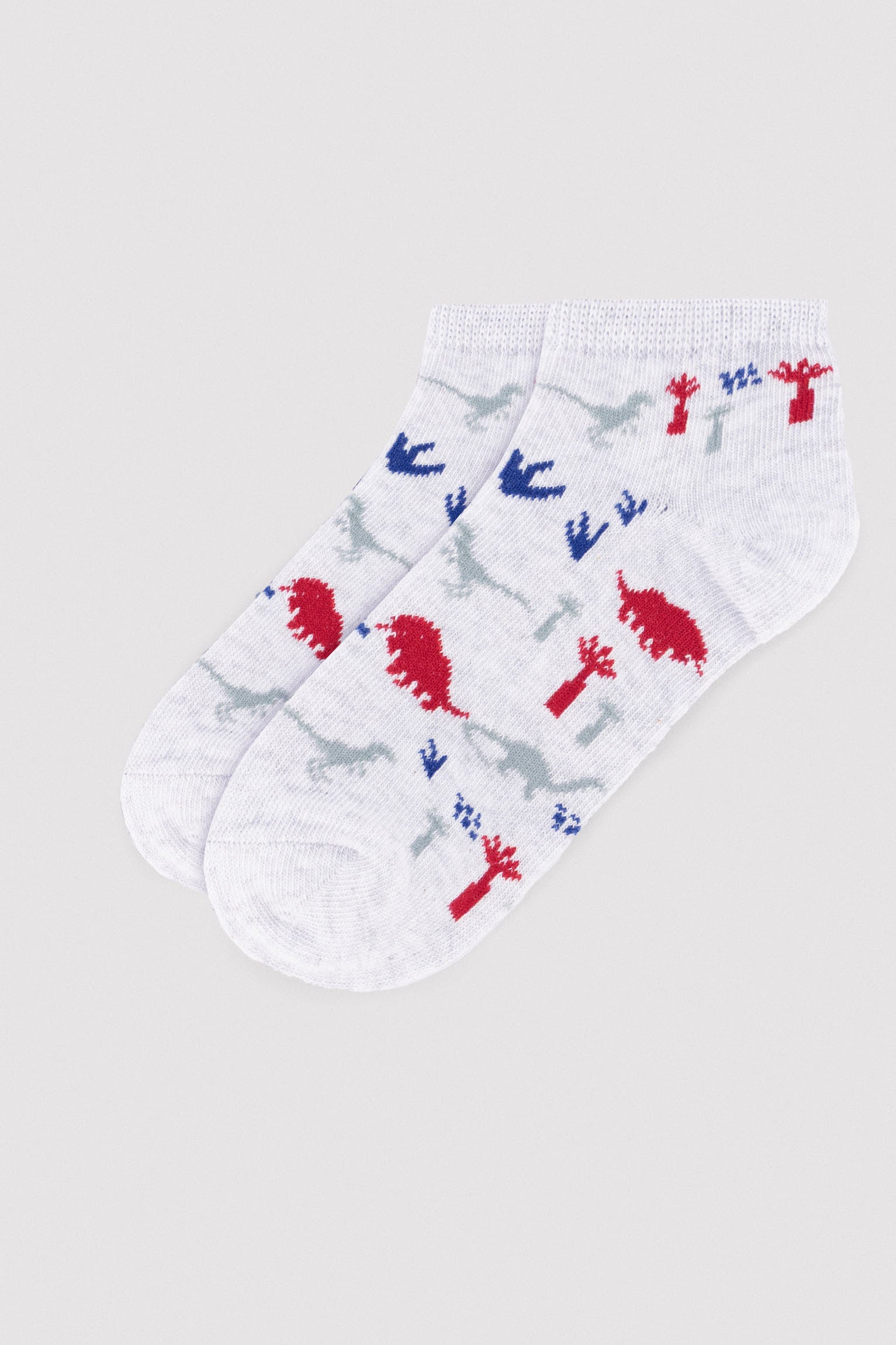 Pack of 3 children's printed ankle socks Roar