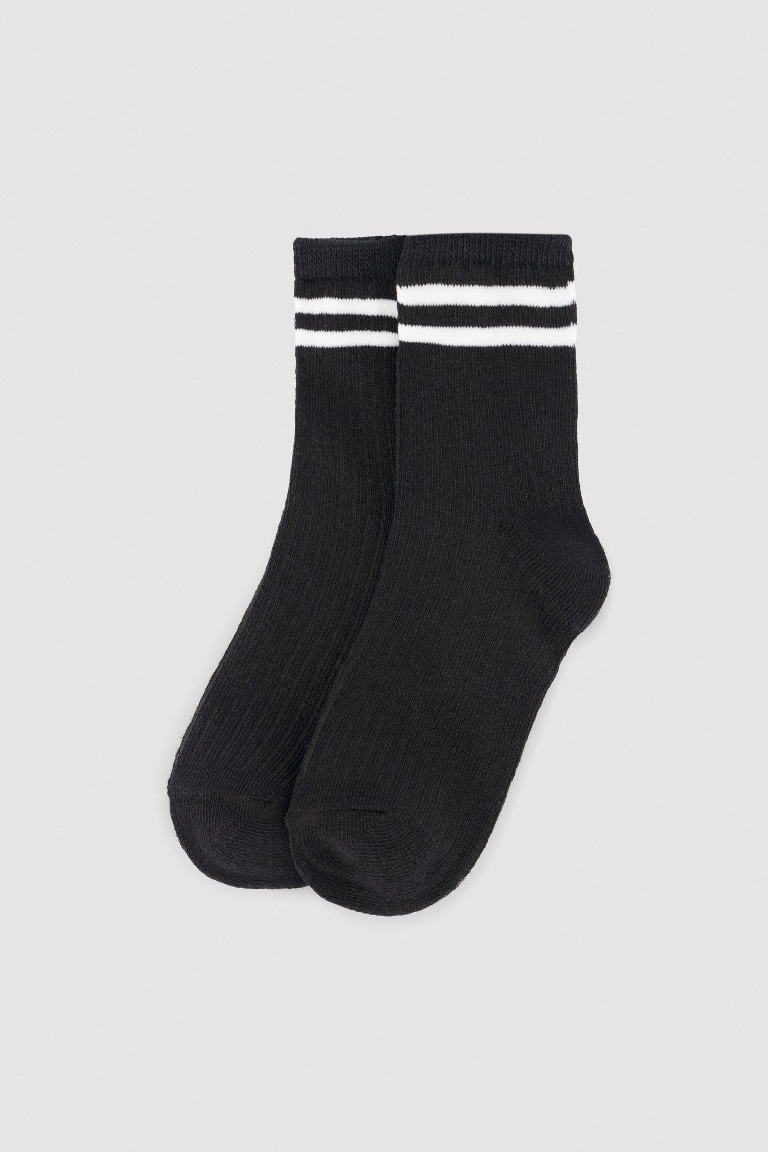 Pack of 3 children's short socks with striped detail