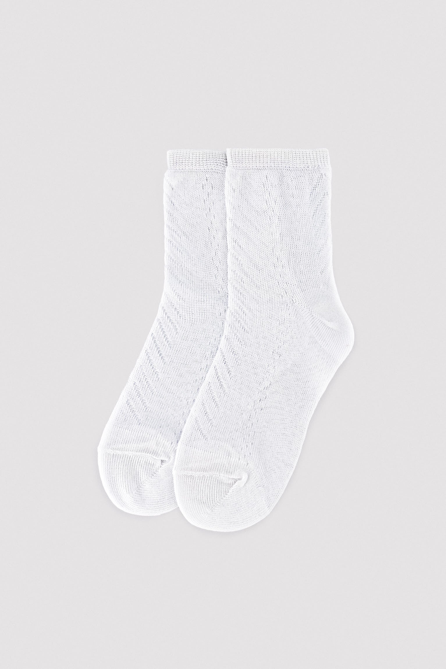 White openwork children's socks