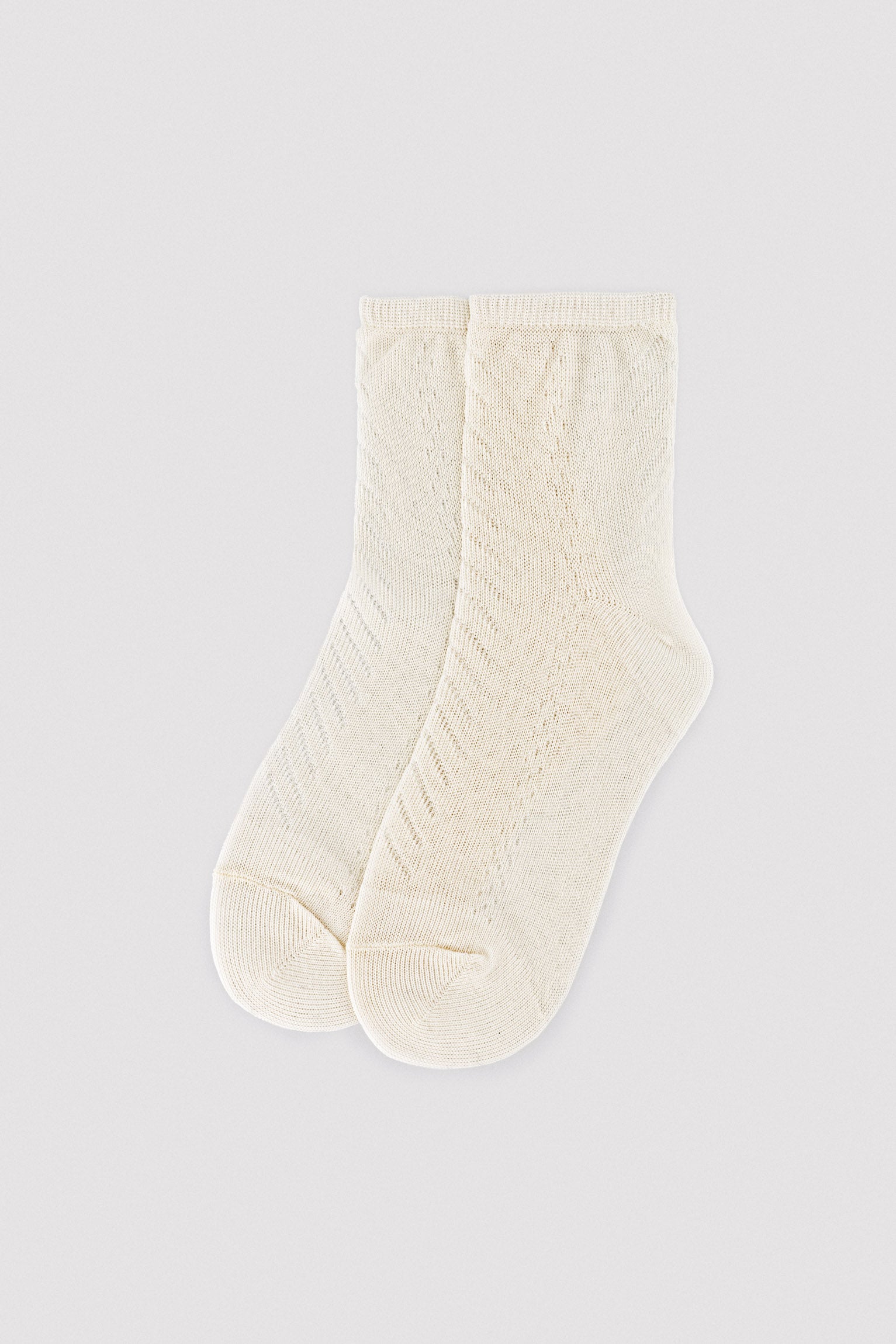 ivory openwork children's socks