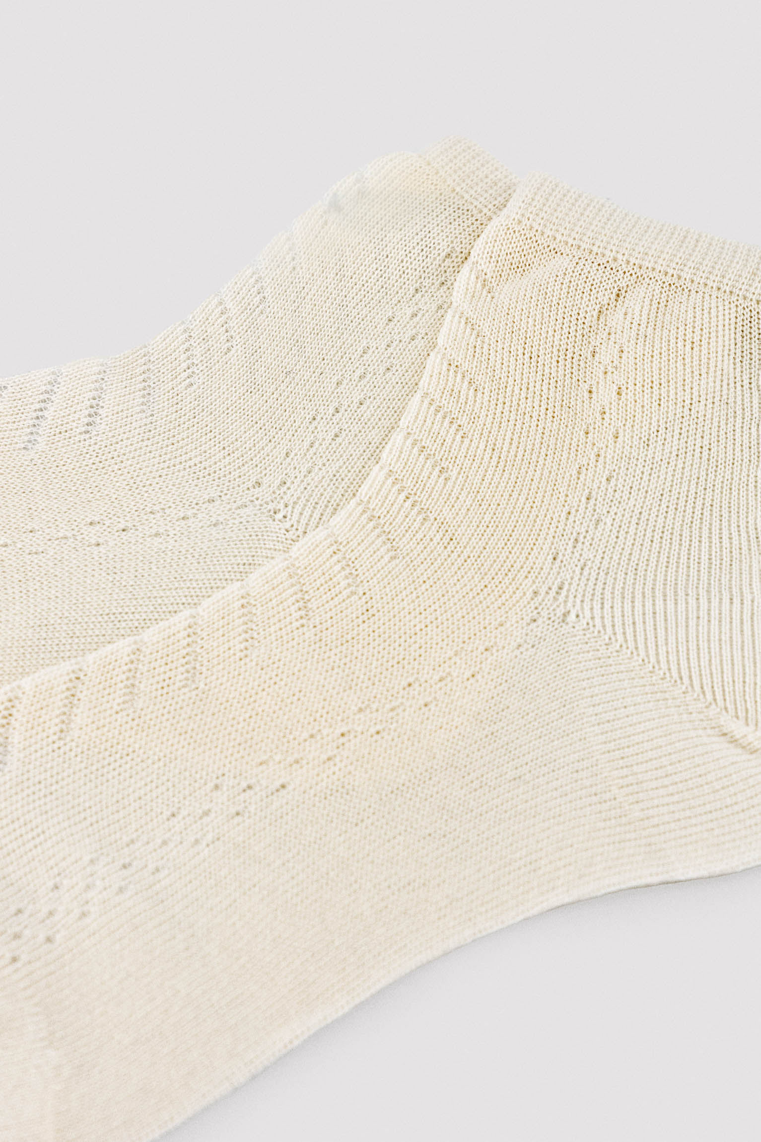 ivory openwork children's socks
