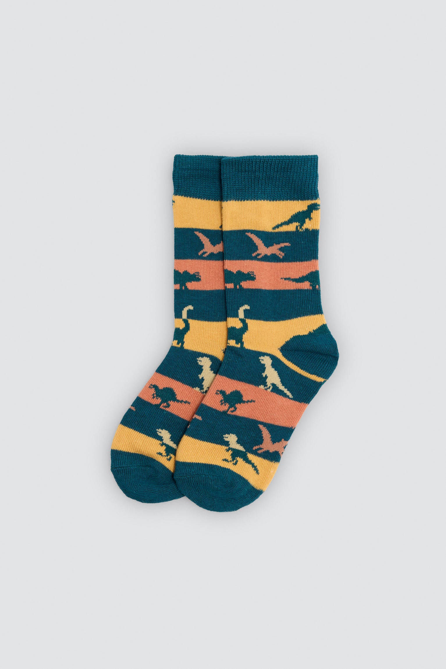 Pack of 4 dinosaur-print socks