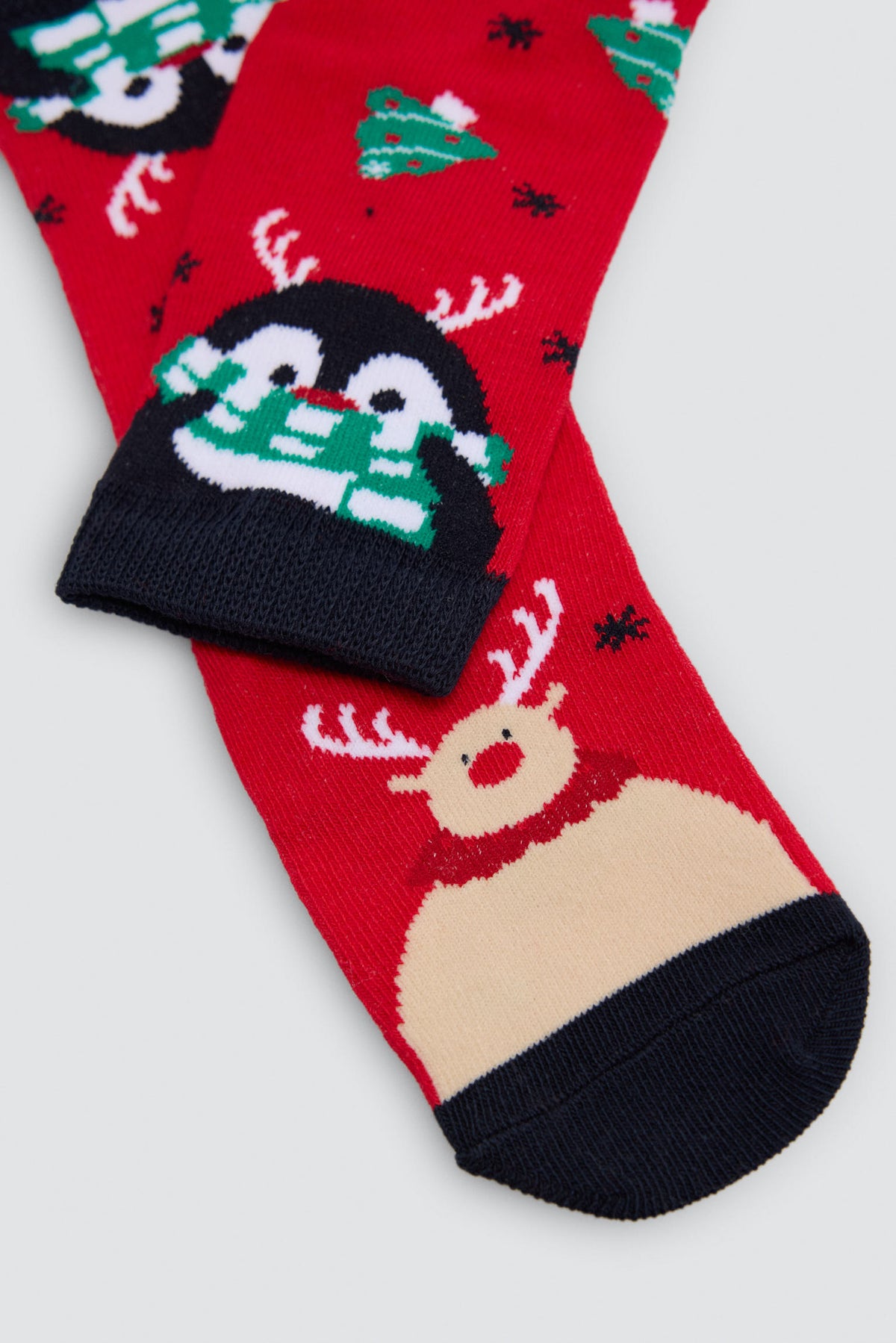 Pack of 2 children's Christmas-print socks