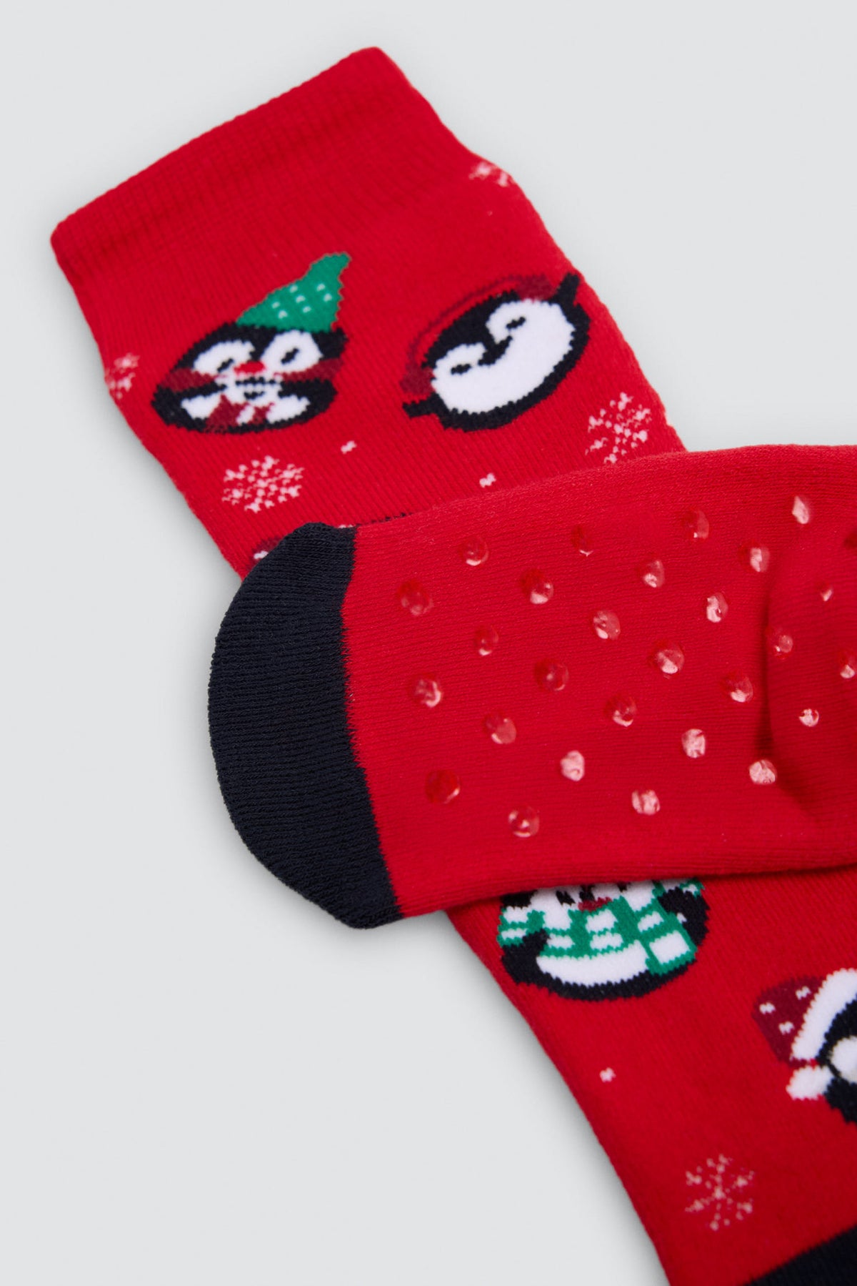 Pack of 2 children's Christmas socks with reindeer and penguins