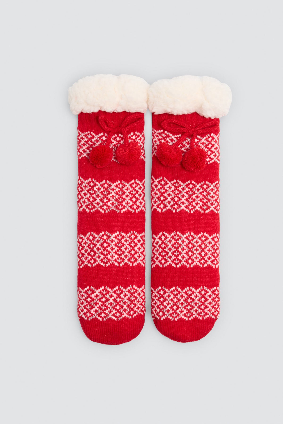 Calcetines dobles antideslizantes infantiles interior borreguito navidad estampados