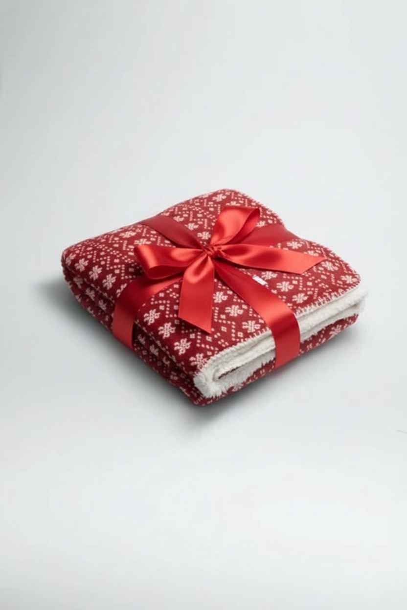 Christmas print blanket
