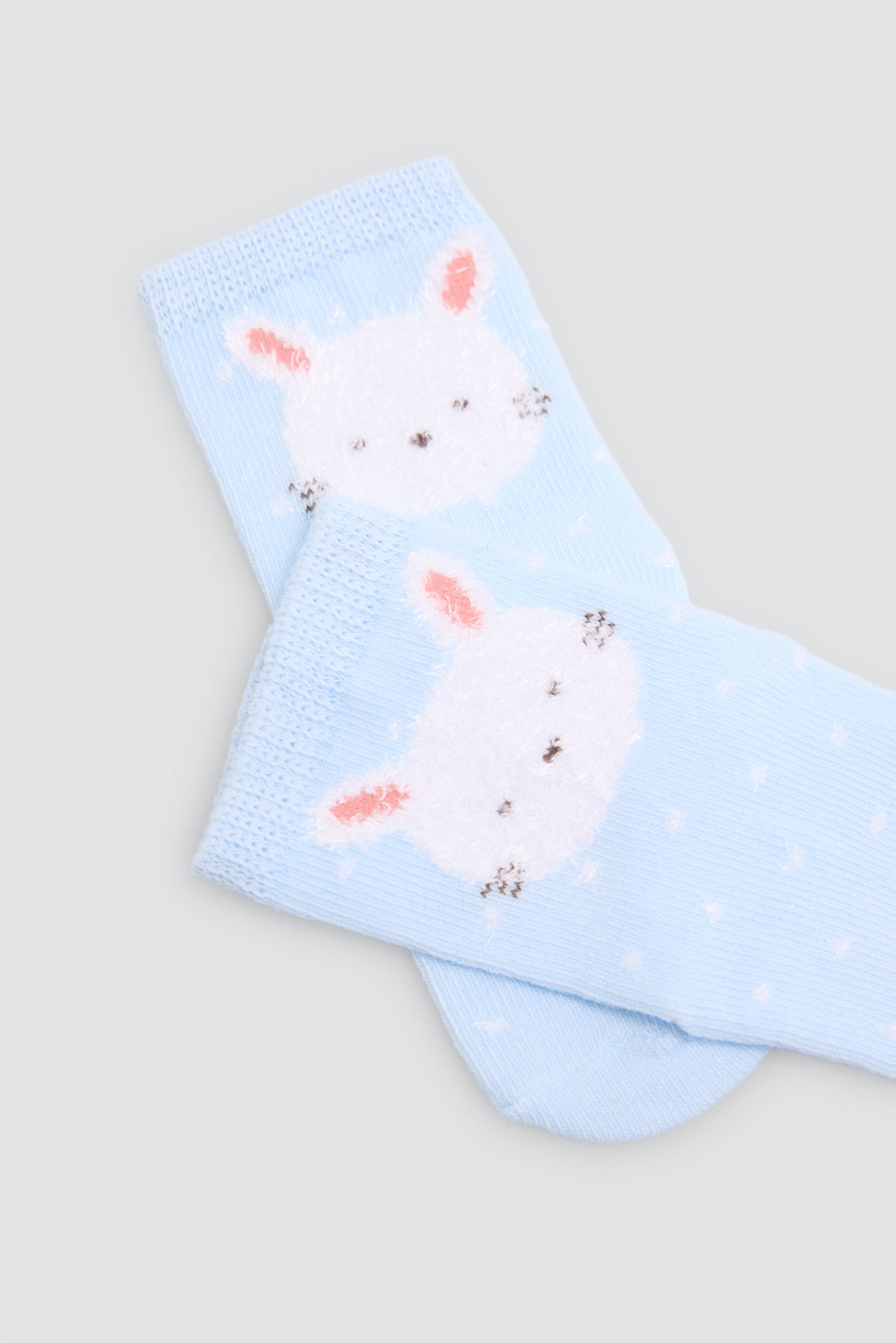 Pack of 4 baby socks with fun bunny prints