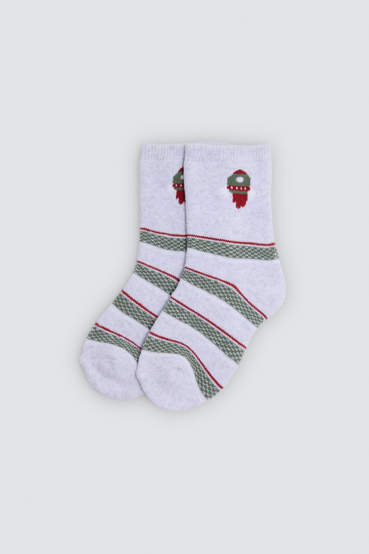 Pack of 4 baby thermal socks with space and rocket prints