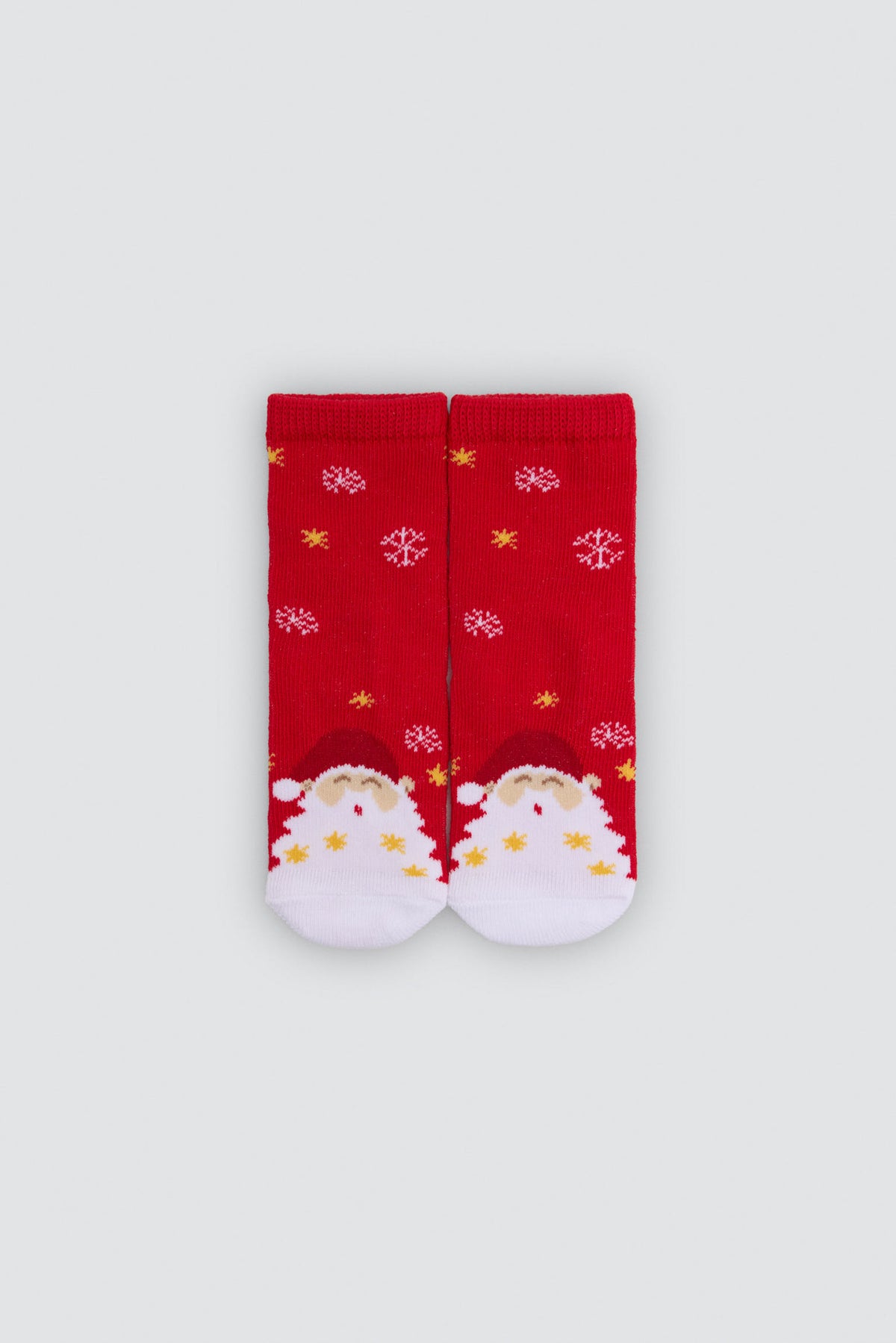 Pack of 2 baby Christmas socks with reindeer and Father Christmas