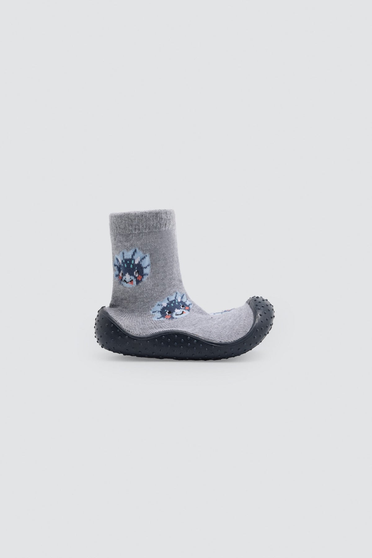 Baby boys' dinosaur-print slipper socks