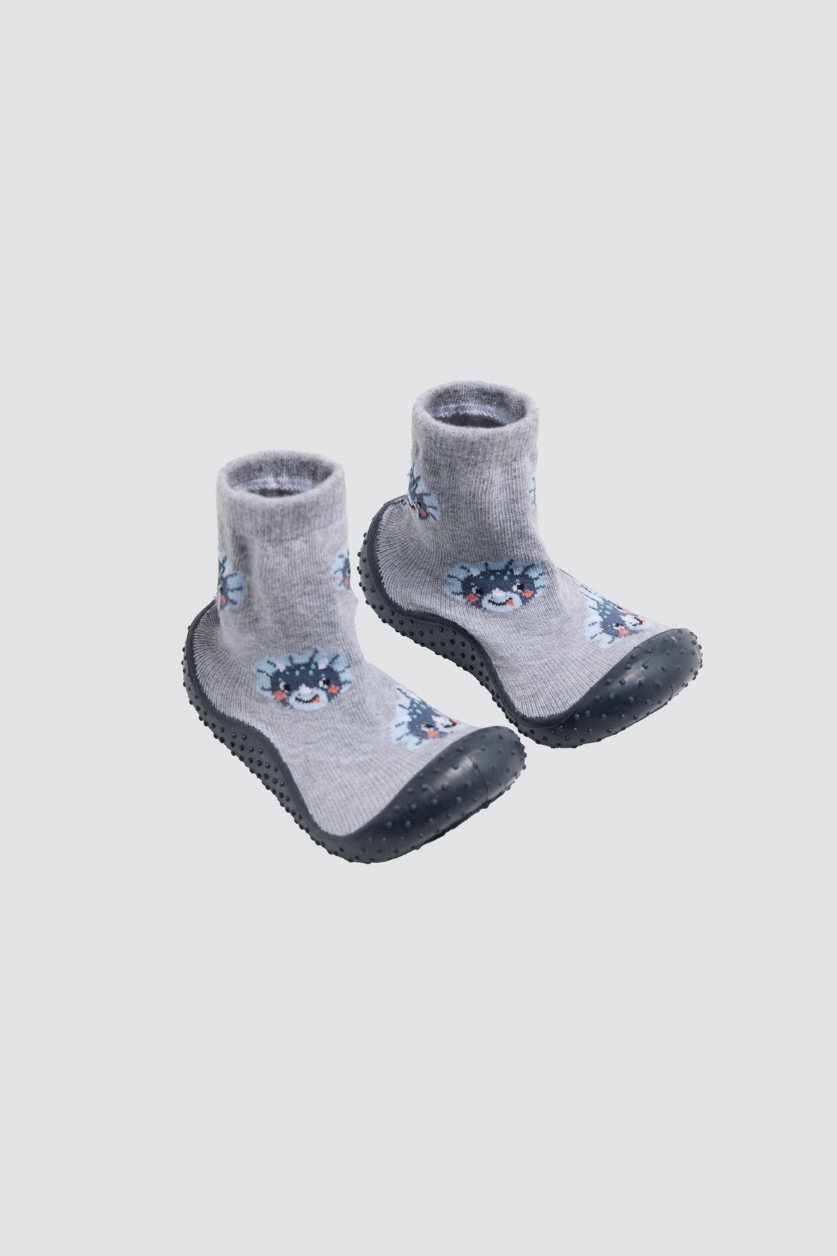 Baby boys' dinosaur-print slipper socks