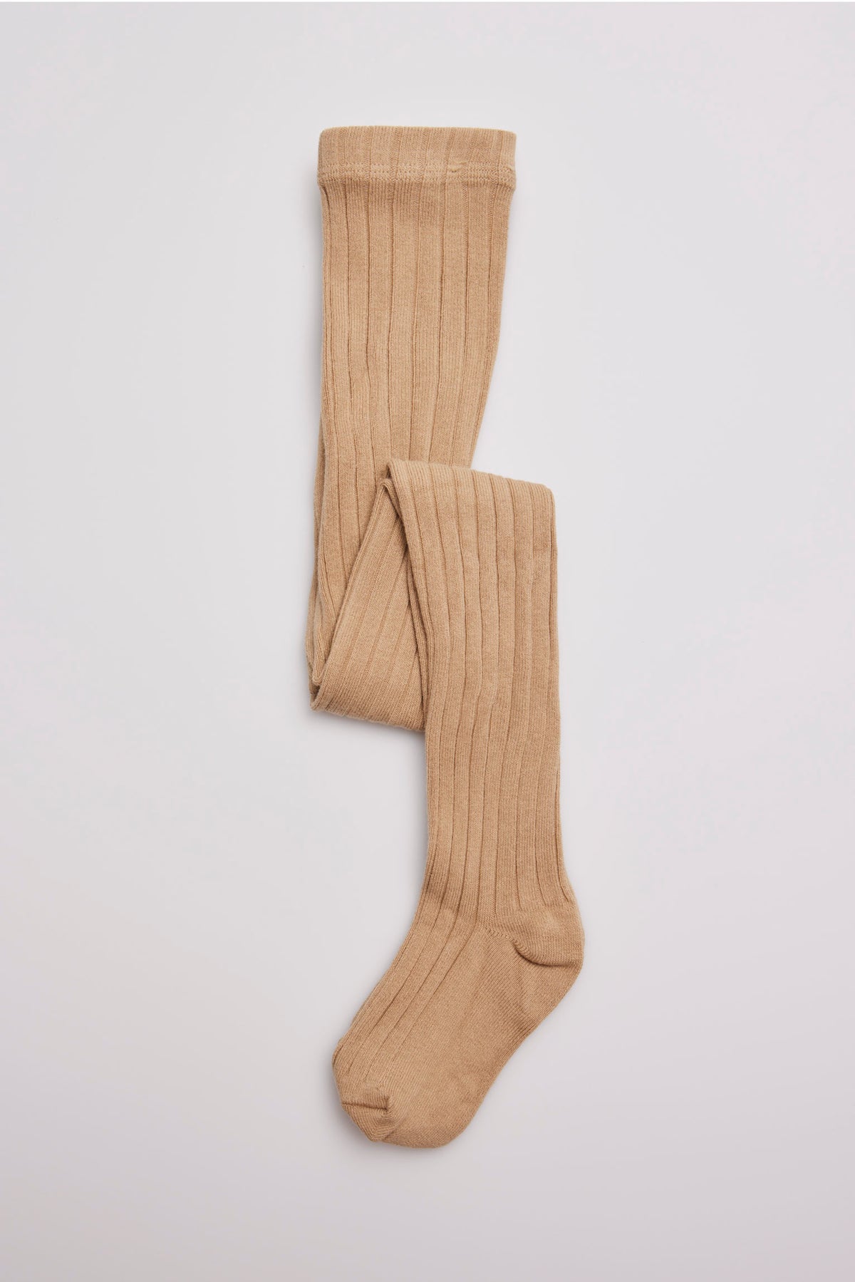 Camel ribbed leotard