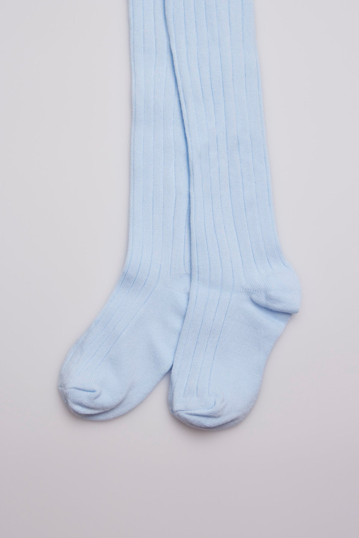 Light blue ribbed leotard