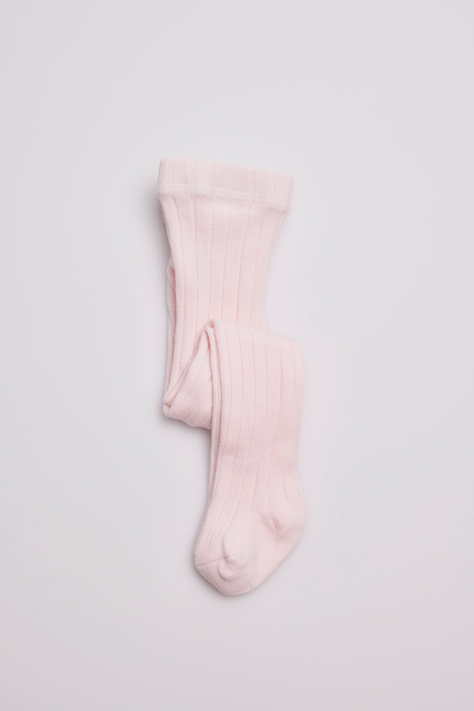 Pale pink ribbed leotard