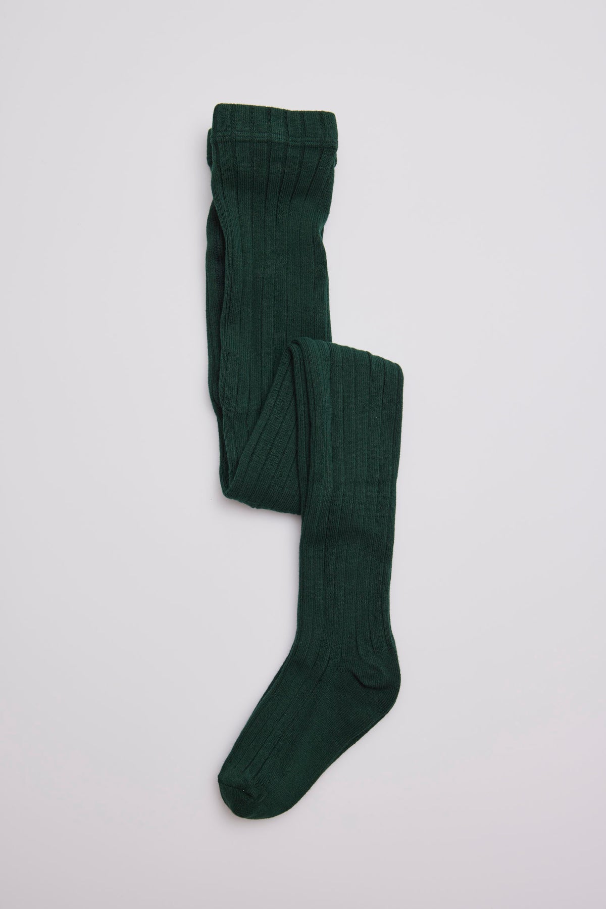 Bottle green ribbed leotard
