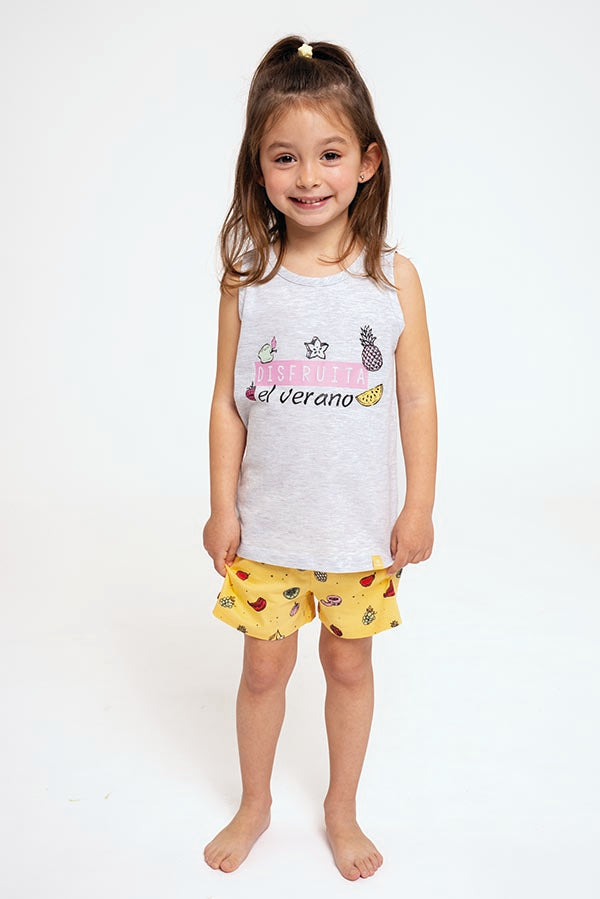 Children's pajamas with Fruits cotton suspenders | MUYDEMI
