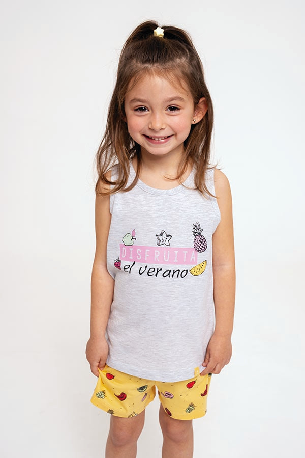 Children's pajamas with Fruits cotton suspenders | MUYDEMI