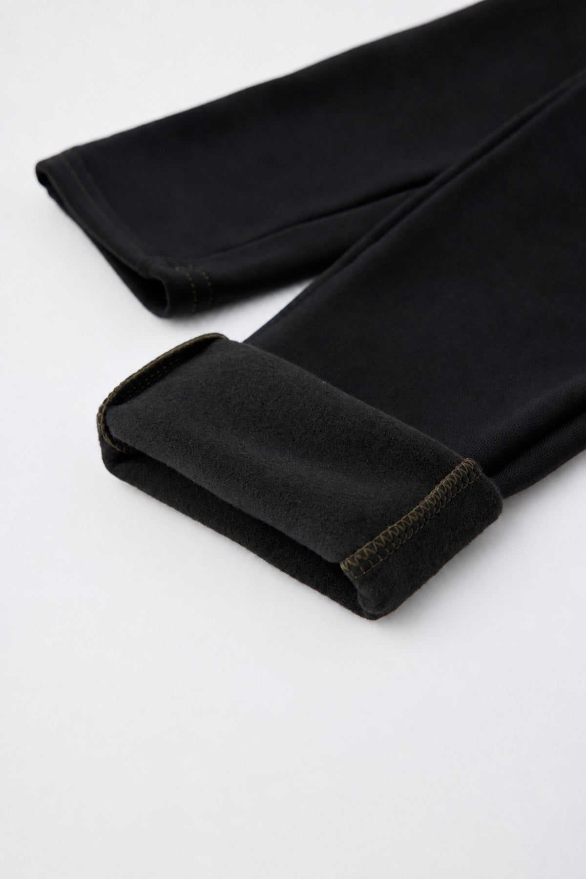 THERMAL faux-leather leggings, black