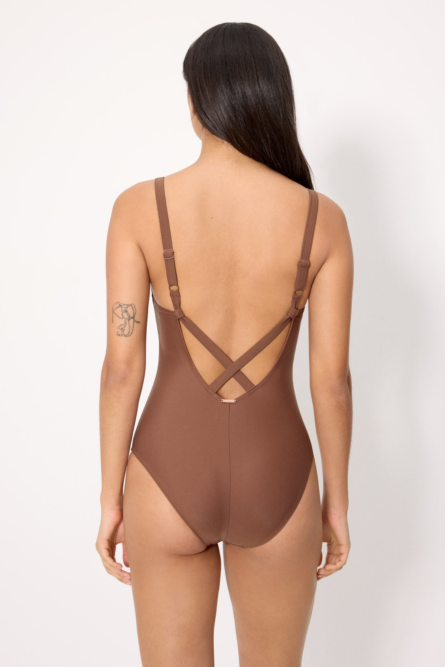 Brown shaping swimsuit, cup B