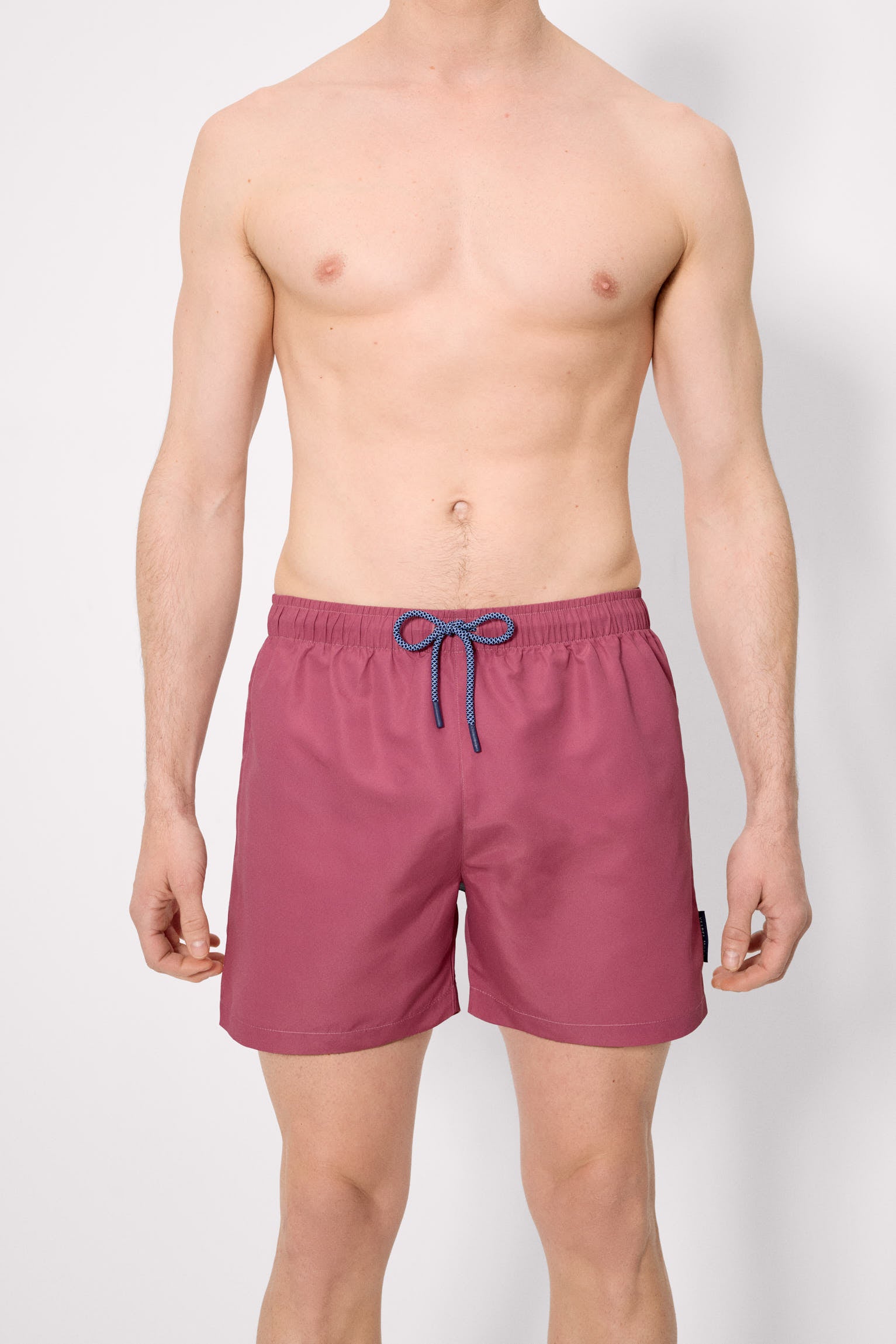 Bañador medio básico rosa oscuro empolvado - Ysabel Mora