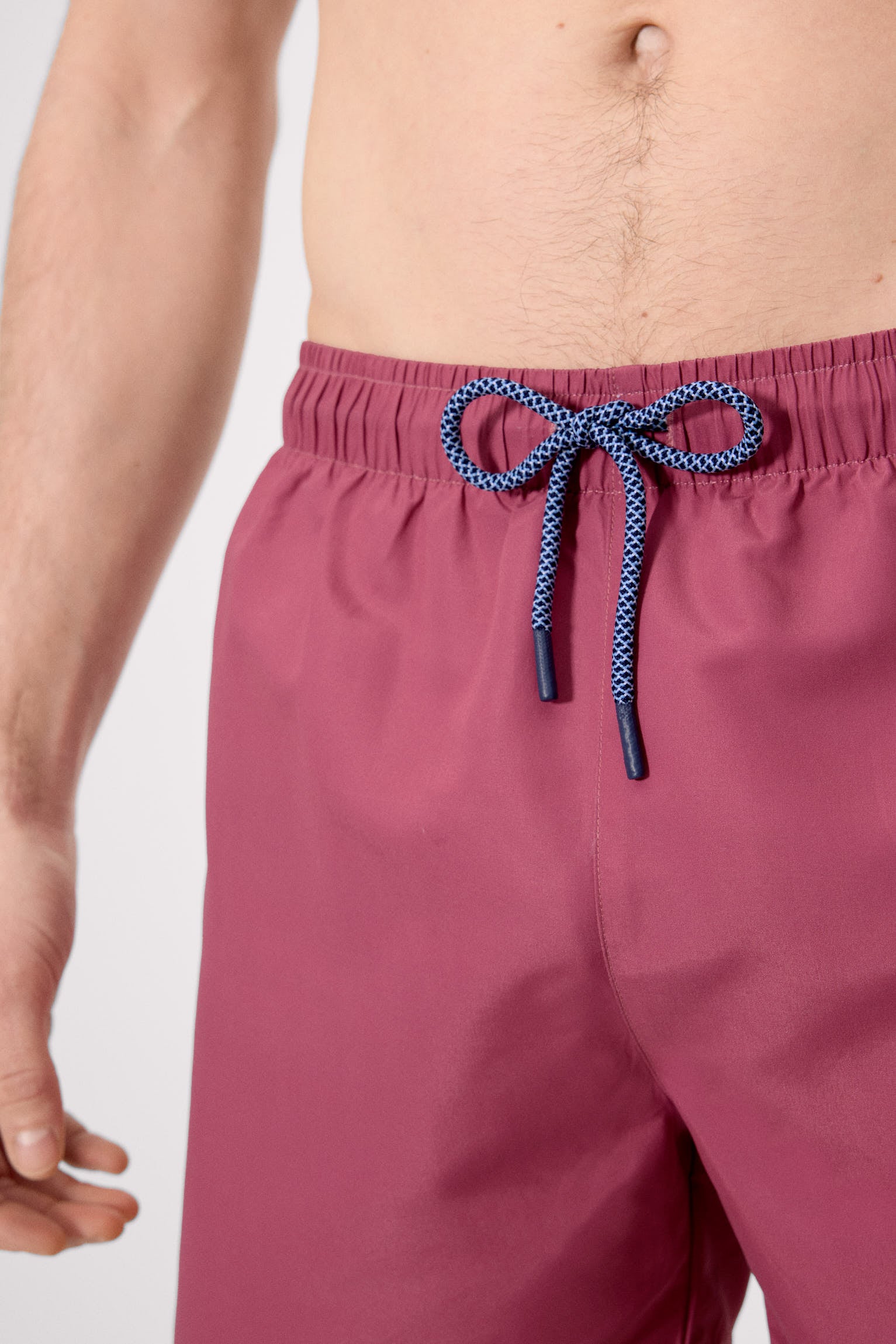 Bañador medio básico rosa oscuro empolvado - Ysabel Mora