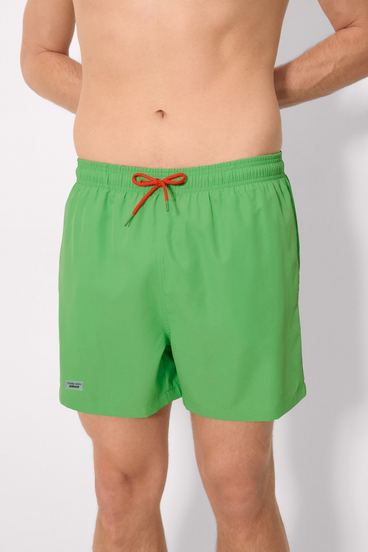 Sockarrats basic green mid-length swimsuit