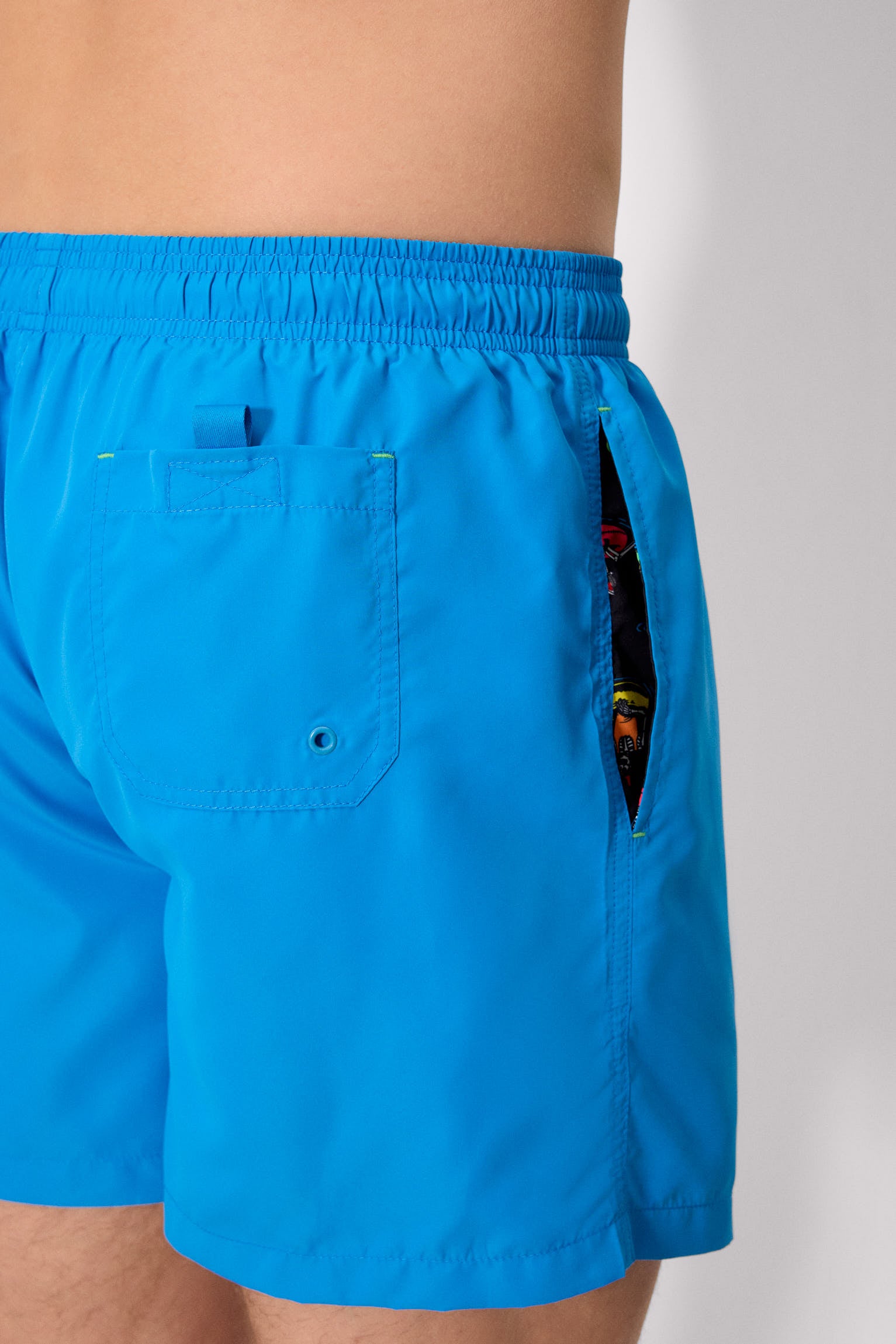 Sockarrats basic blue mid-length swimsuit