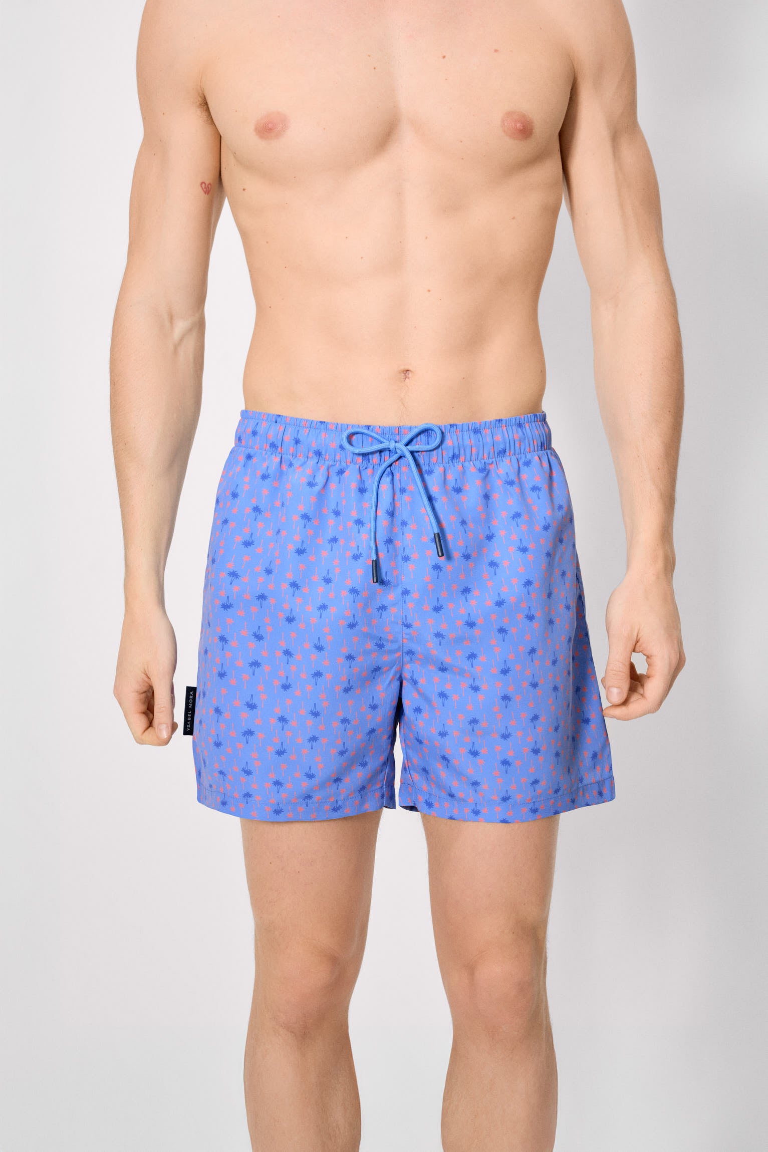 Bañador medio estampado palmeras - Ysabel Mora