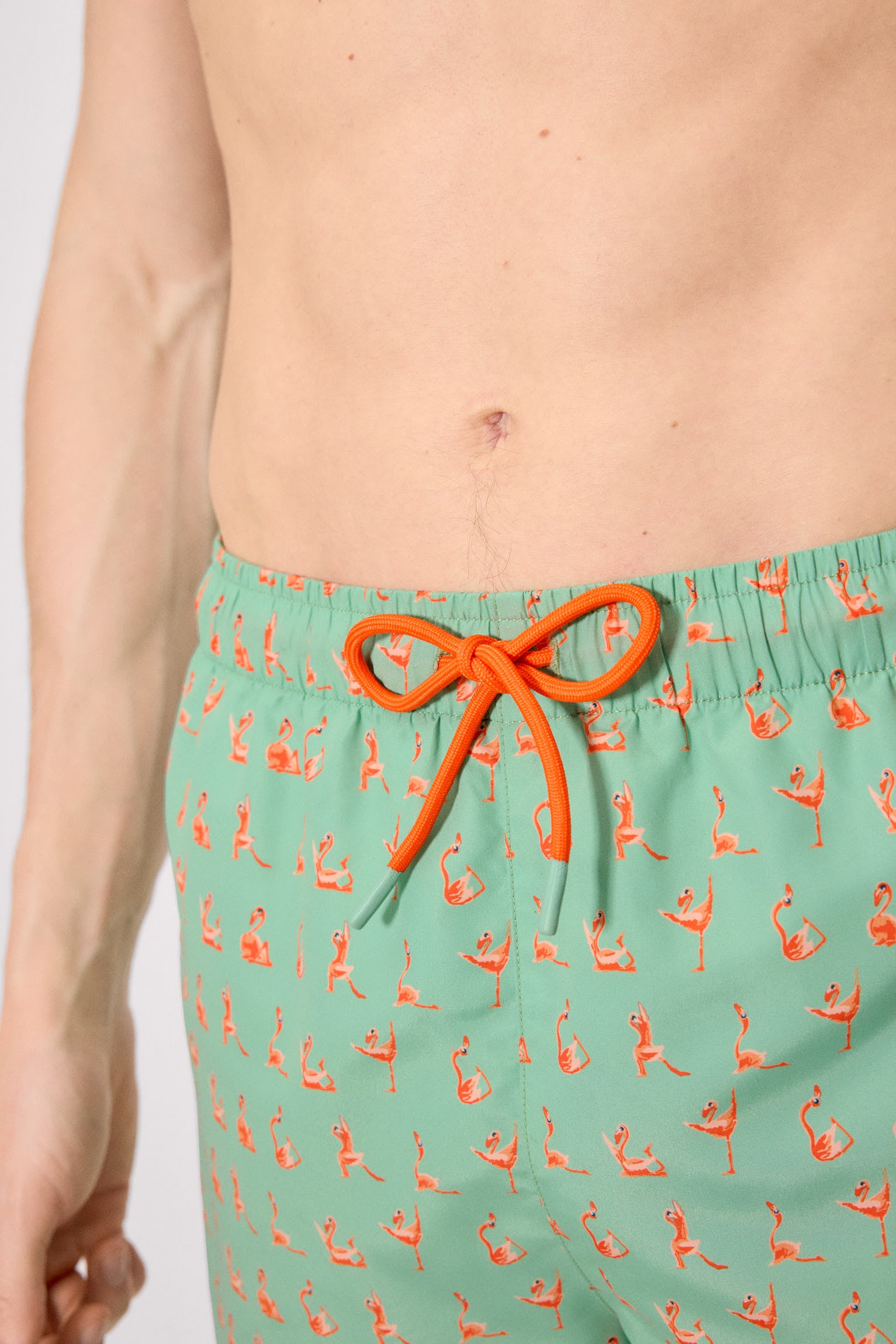 Bañador medio estampado flamencos - Ysabel Mora