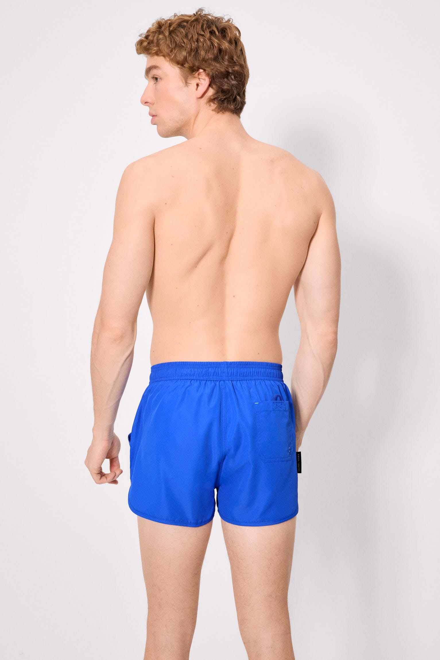 Basic blue swim trunks