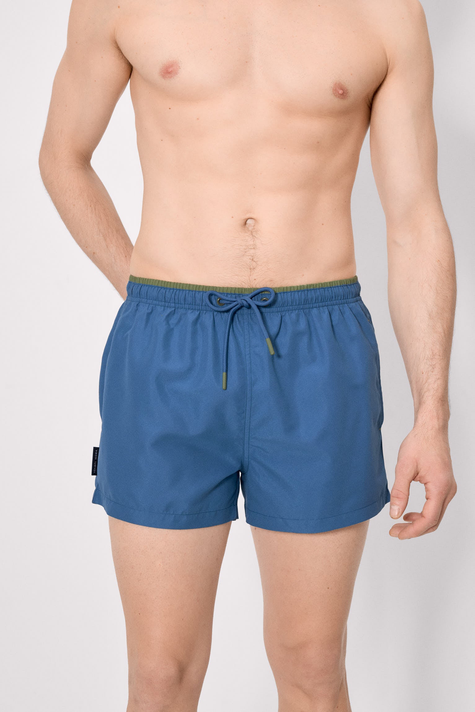 Basic blue swim trunks