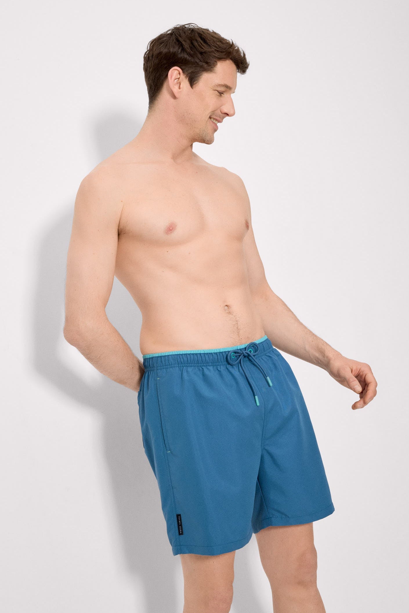 Bañador largo básico azul - Ysabel Mora