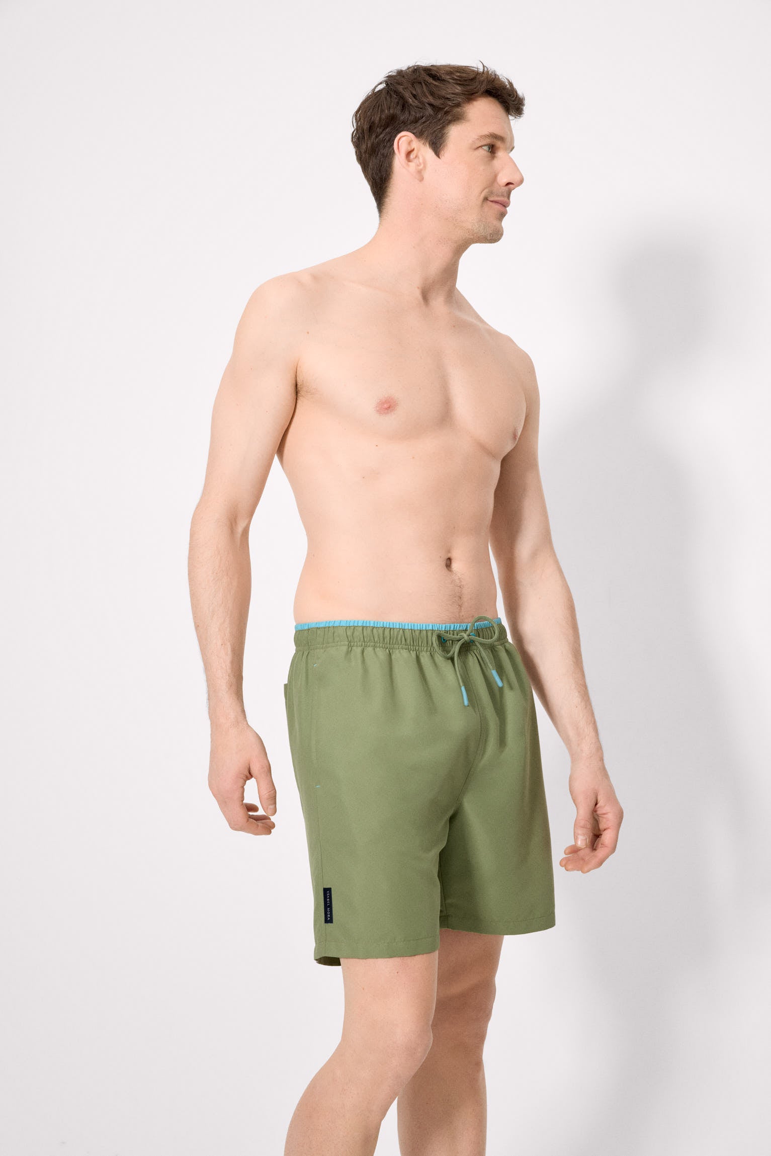 Bañador largo básico verde - Ysabel Mora