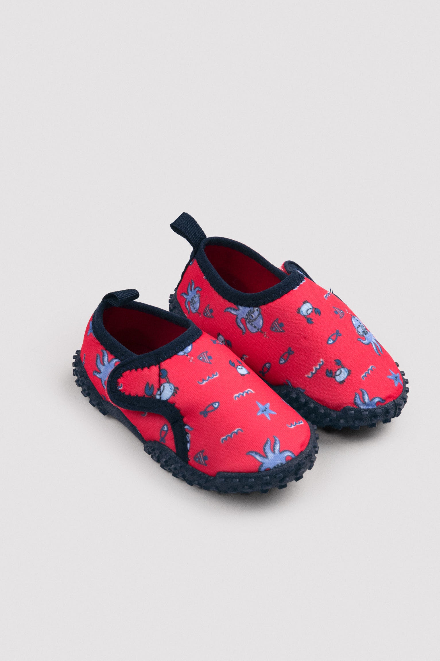 Children's booties with octopus print