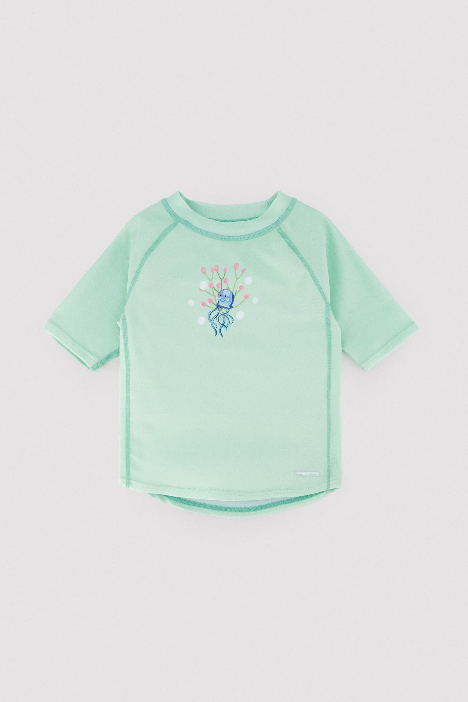 Baby swim shirt with octopus print