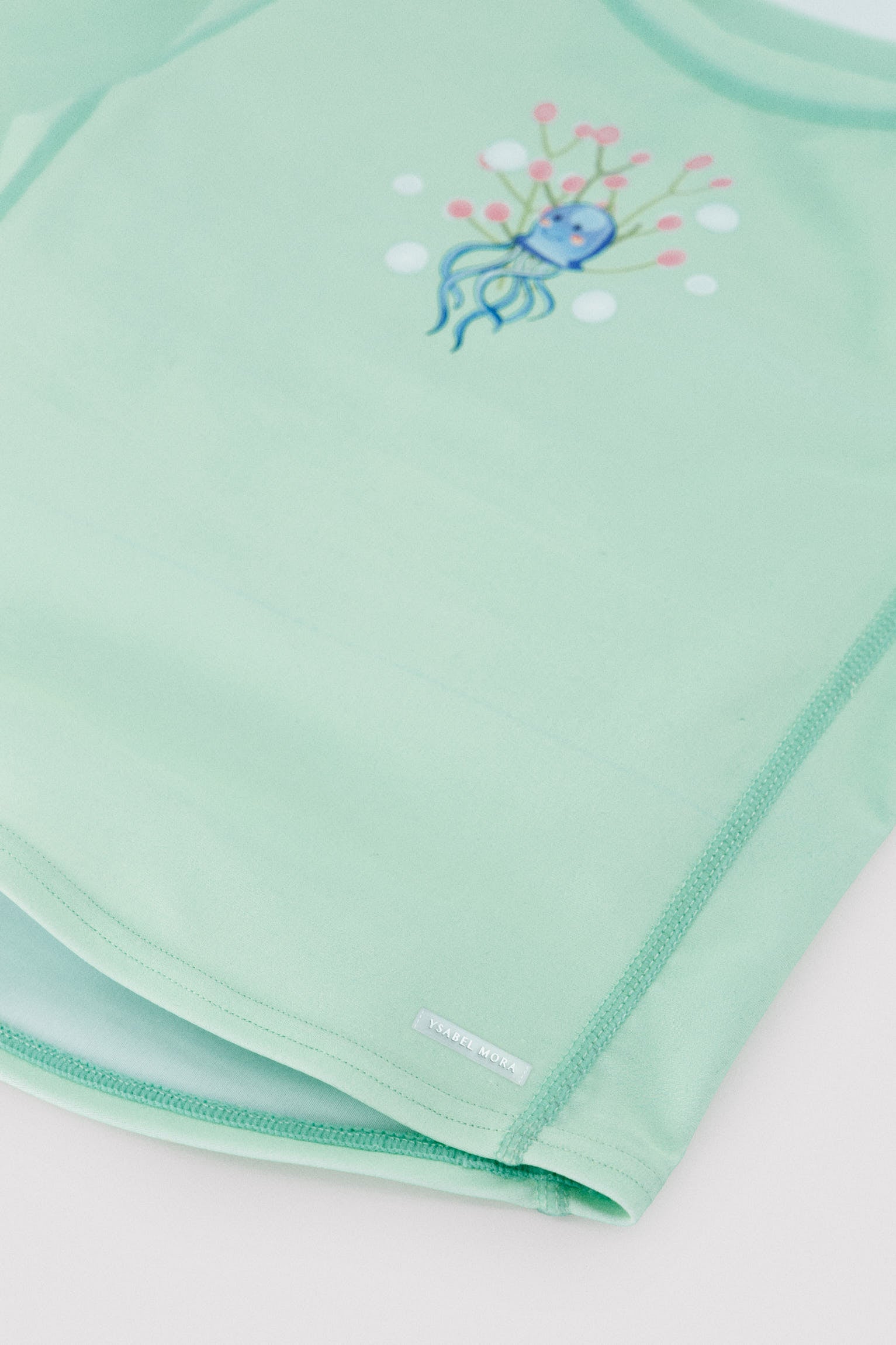 Baby swim shirt with octopus print